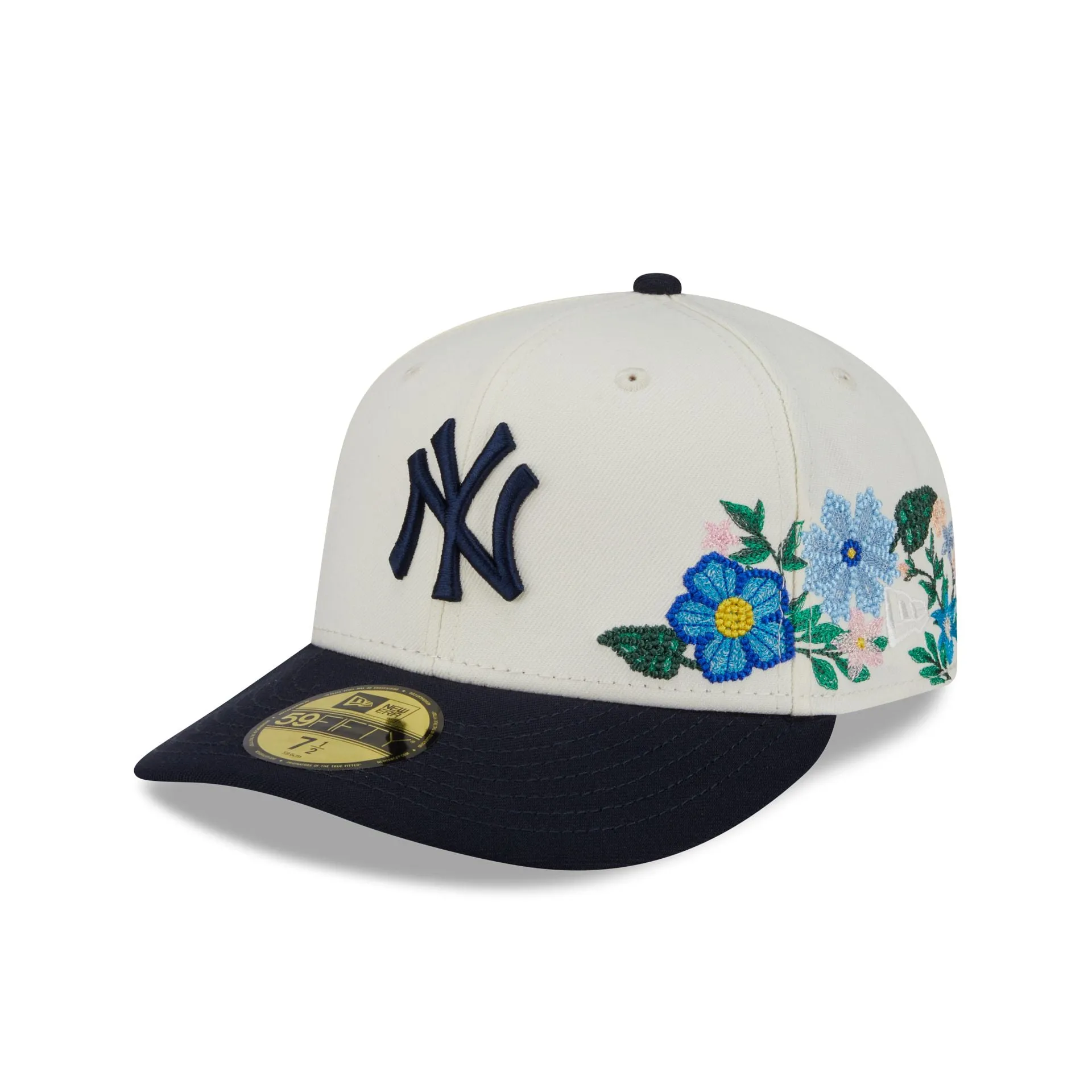 New York Yankees Tonal Florals White 59FIFTY Fitted Hat sold by New Era