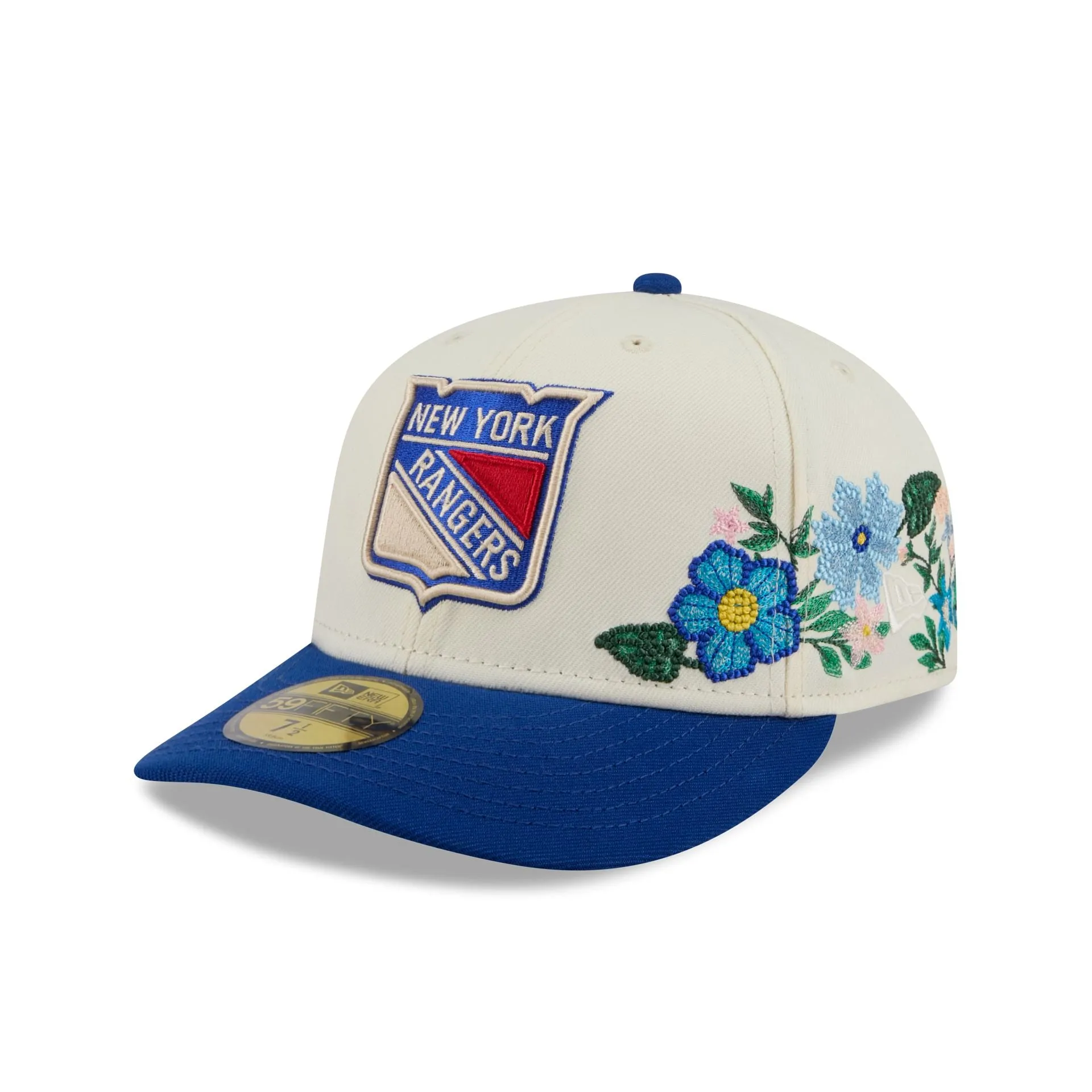 New York Rangers Tonal Florals White 59FIFTY Fitted Hat sold by New Era