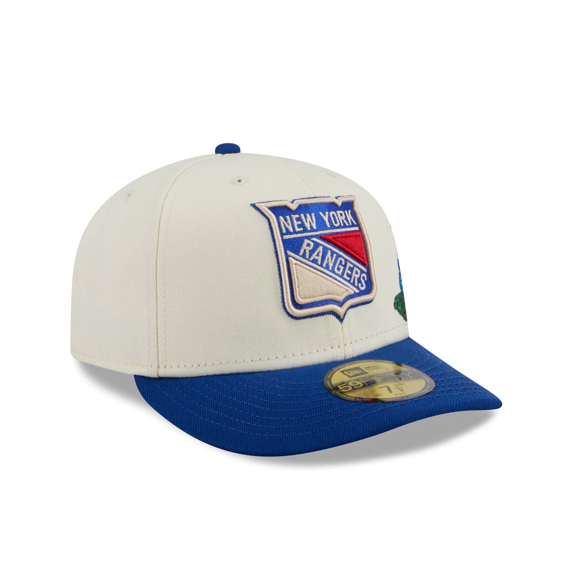 New York Rangers Tonal Florals White 59FIFTY Fitted Hat sold by New Era product image thumbnail 3