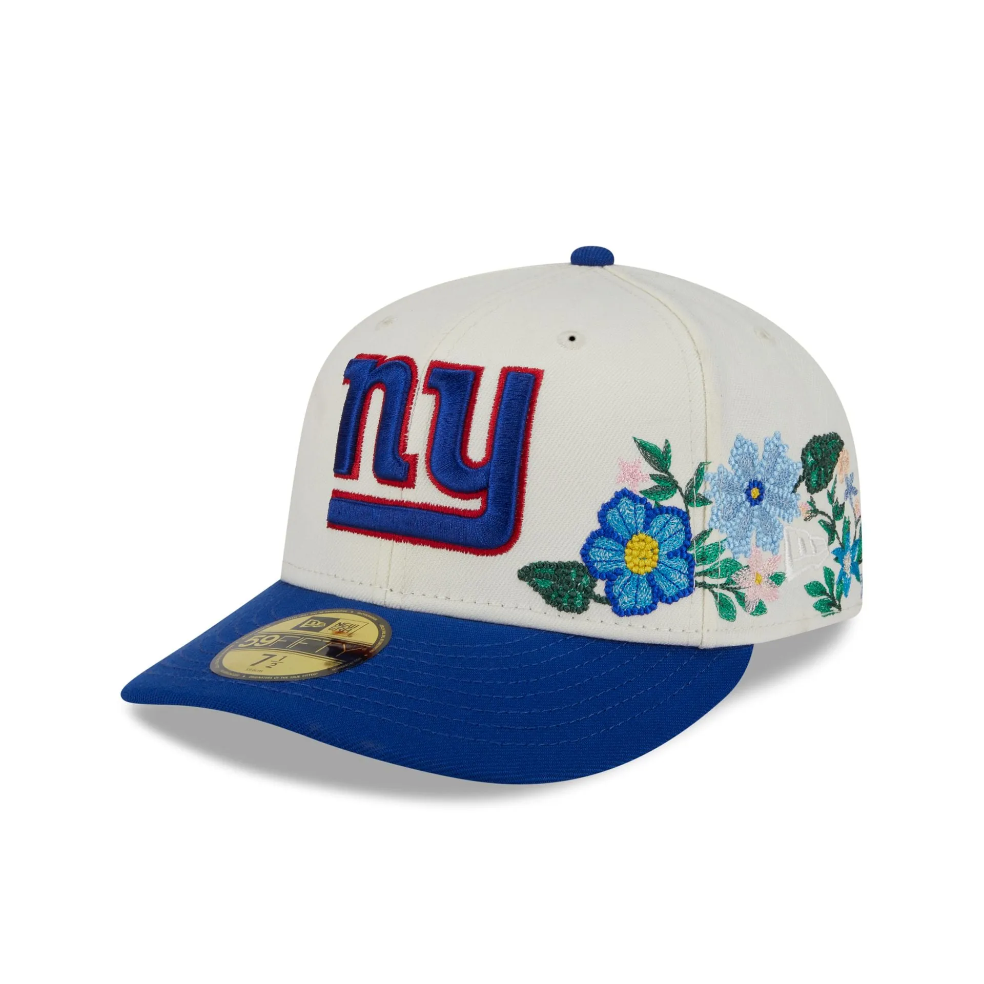 New York Giants Tonal Florals White 59FIFTY Fitted Hat sold by New Era