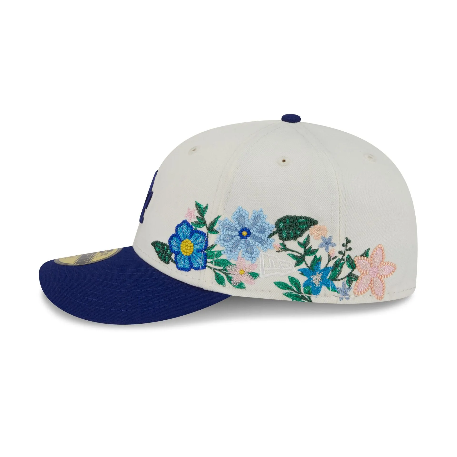 Los Angeles Dodgers Tonal Florals White 59FIFTY Fitted Hat sold by New Era product image thumbnail 4