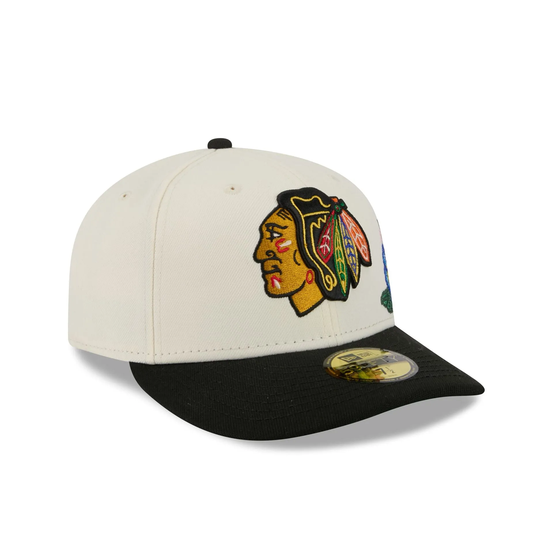 Chicago Blackhawks Tonal Florals White 59FIFTY Fitted Hat sold by New Era product image thumbnail 3
