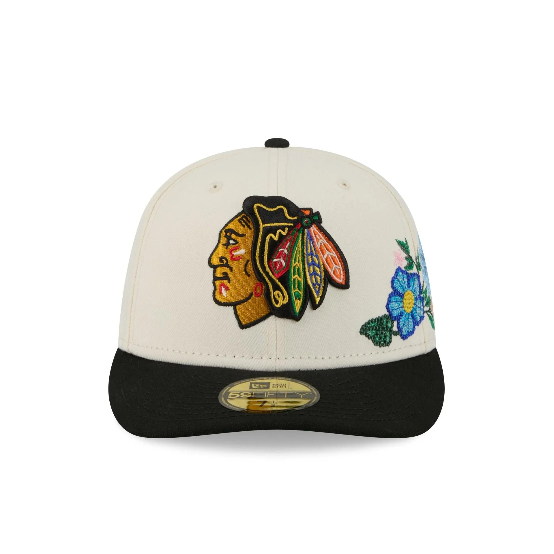 Chicago Blackhawks Tonal Florals White 59FIFTY Fitted Hat sold by New Era product image thumbnail 2