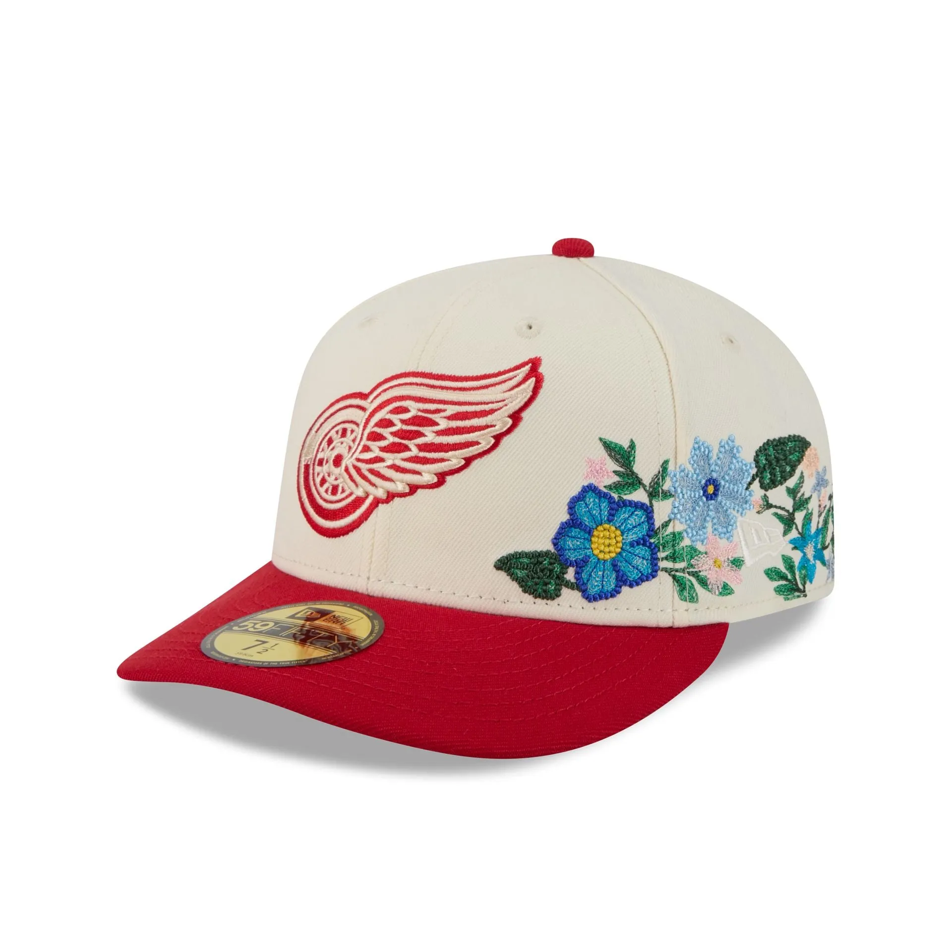 Detroit Red Wings Tonal Florals White 59FIFTY Fitted Hat sold by New Era