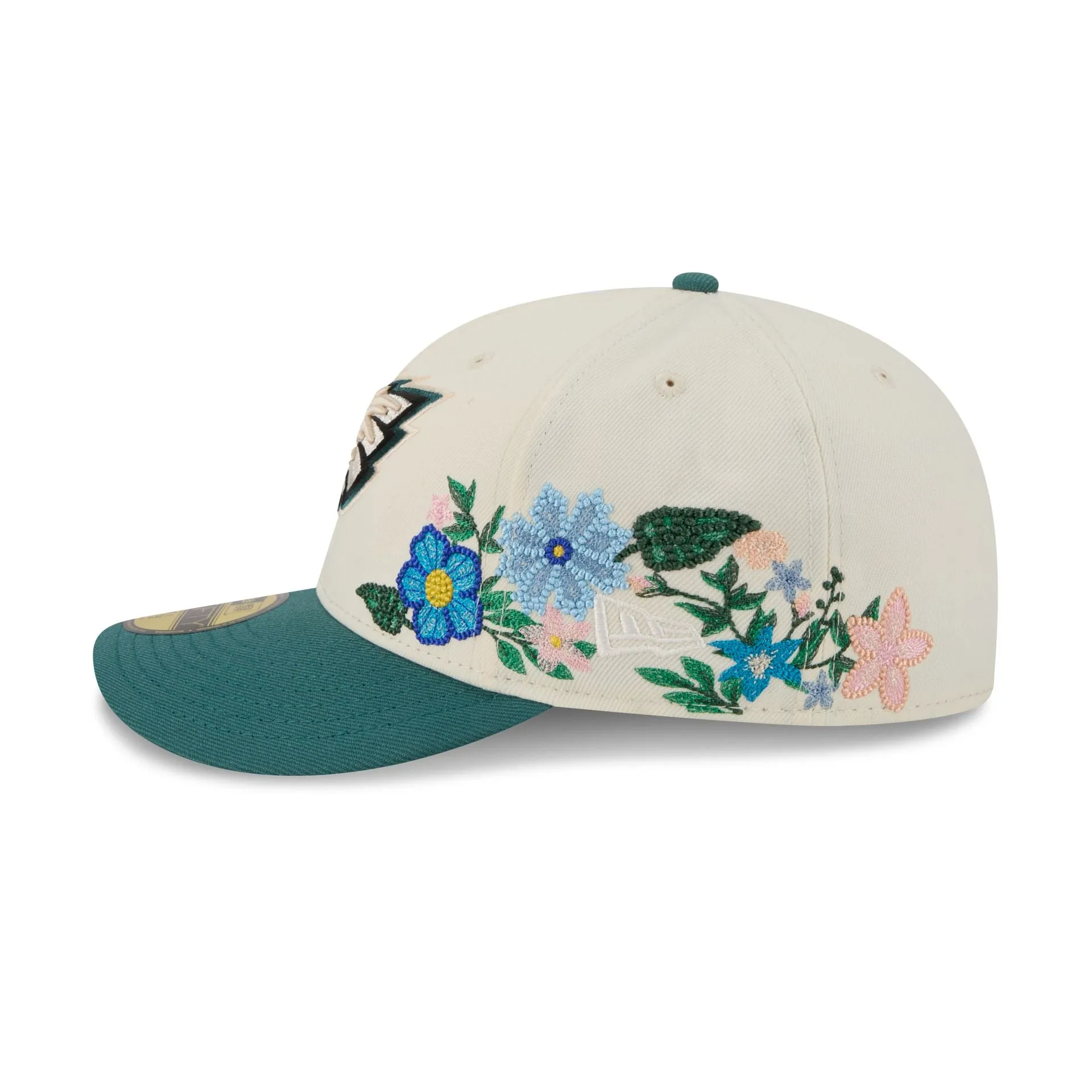 Philadelphia Eagles Tonal Florals White 59FIFTY Fitted Hat sold by New Era product image thumbnail 4