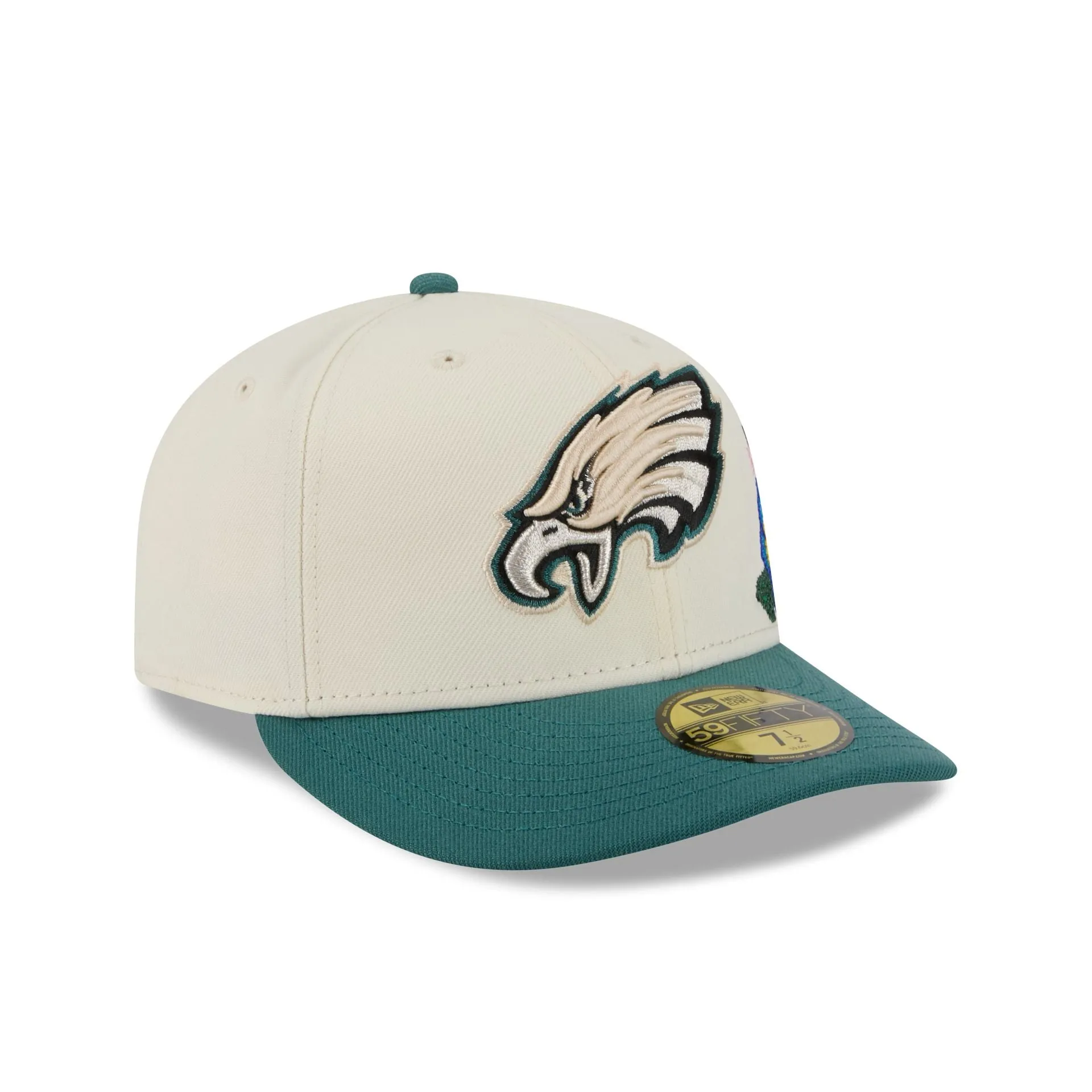 Philadelphia Eagles Tonal Florals White 59FIFTY Fitted Hat sold by New Era product image thumbnail 3