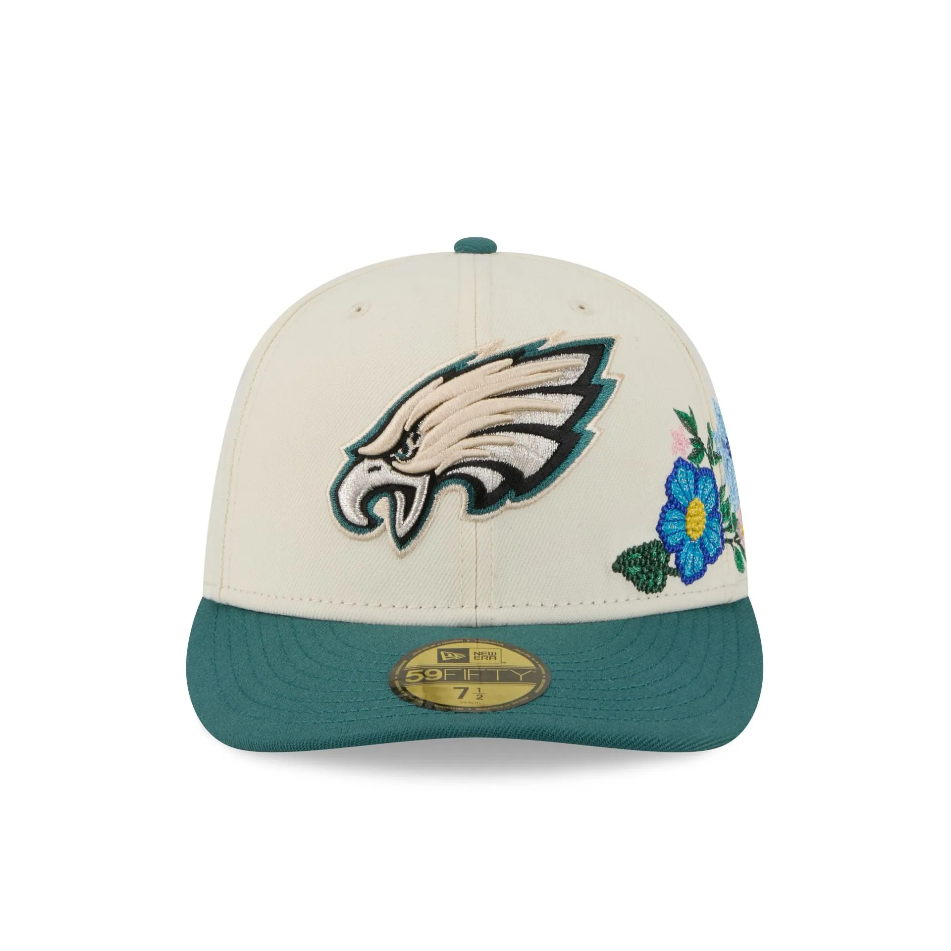 Philadelphia Eagles Tonal Florals White 59FIFTY Fitted Hat sold by New Era product image thumbnail 2