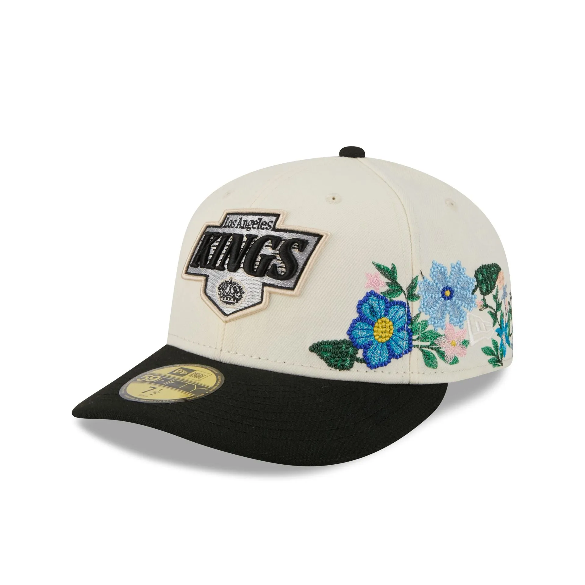Los Angeles Kings Tonal Florals White 59FIFTY Fitted Hat sold by New Era