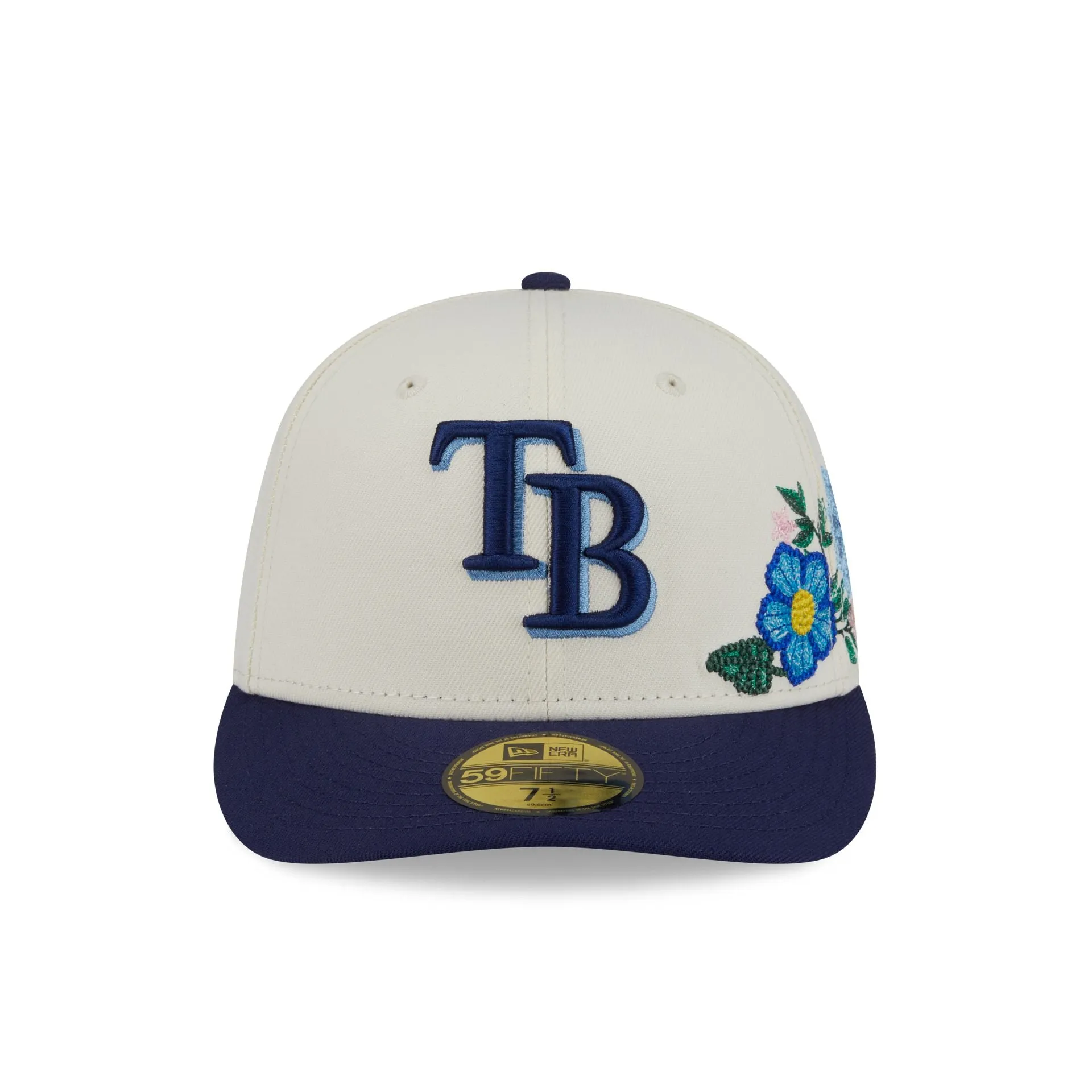 Tampa Bay Rays Tonal Florals White 59FIFTY Fitted Hat sold by New Era product image thumbnail 2