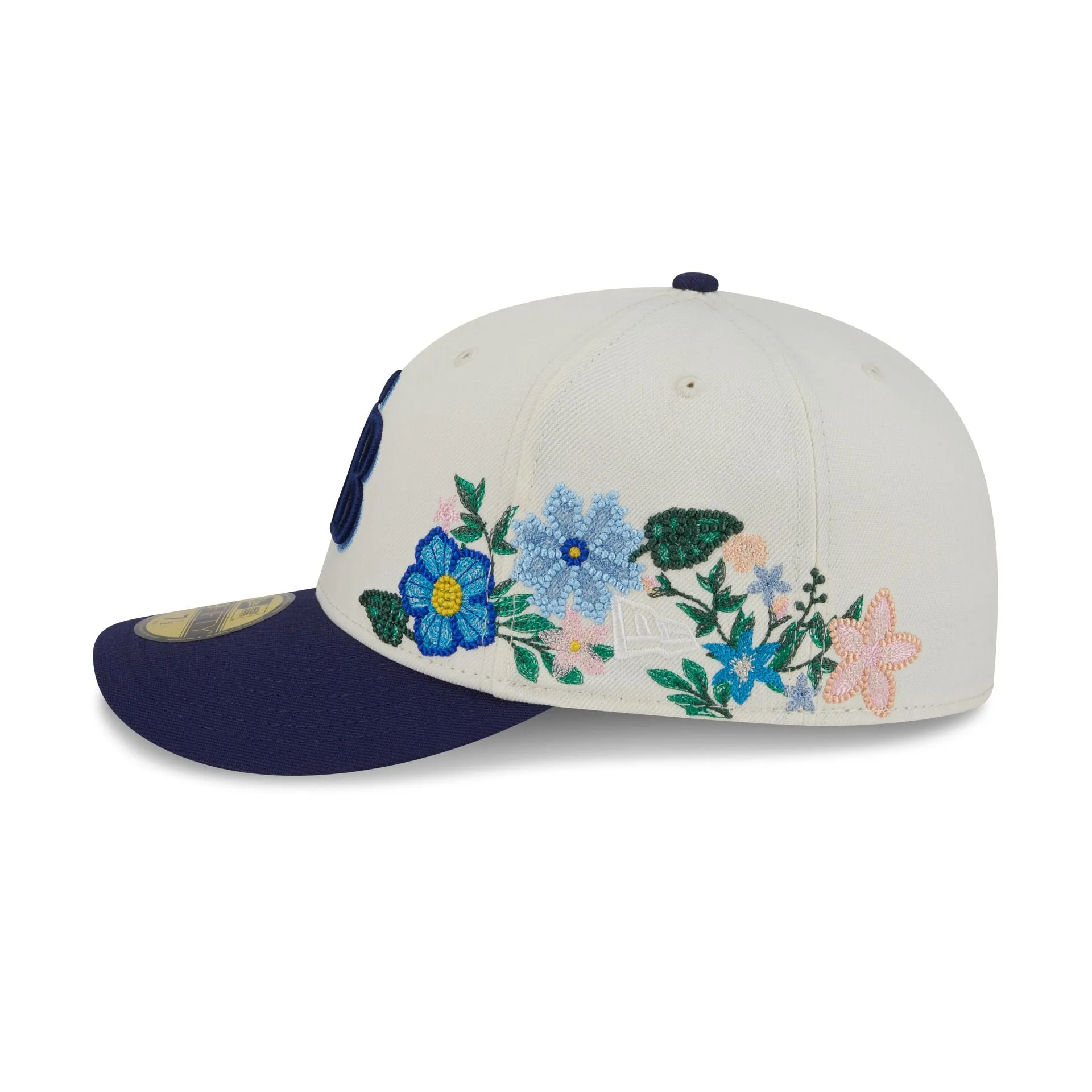 Tampa Bay Rays Tonal Florals White 59FIFTY Fitted Hat sold by New Era product image thumbnail 4