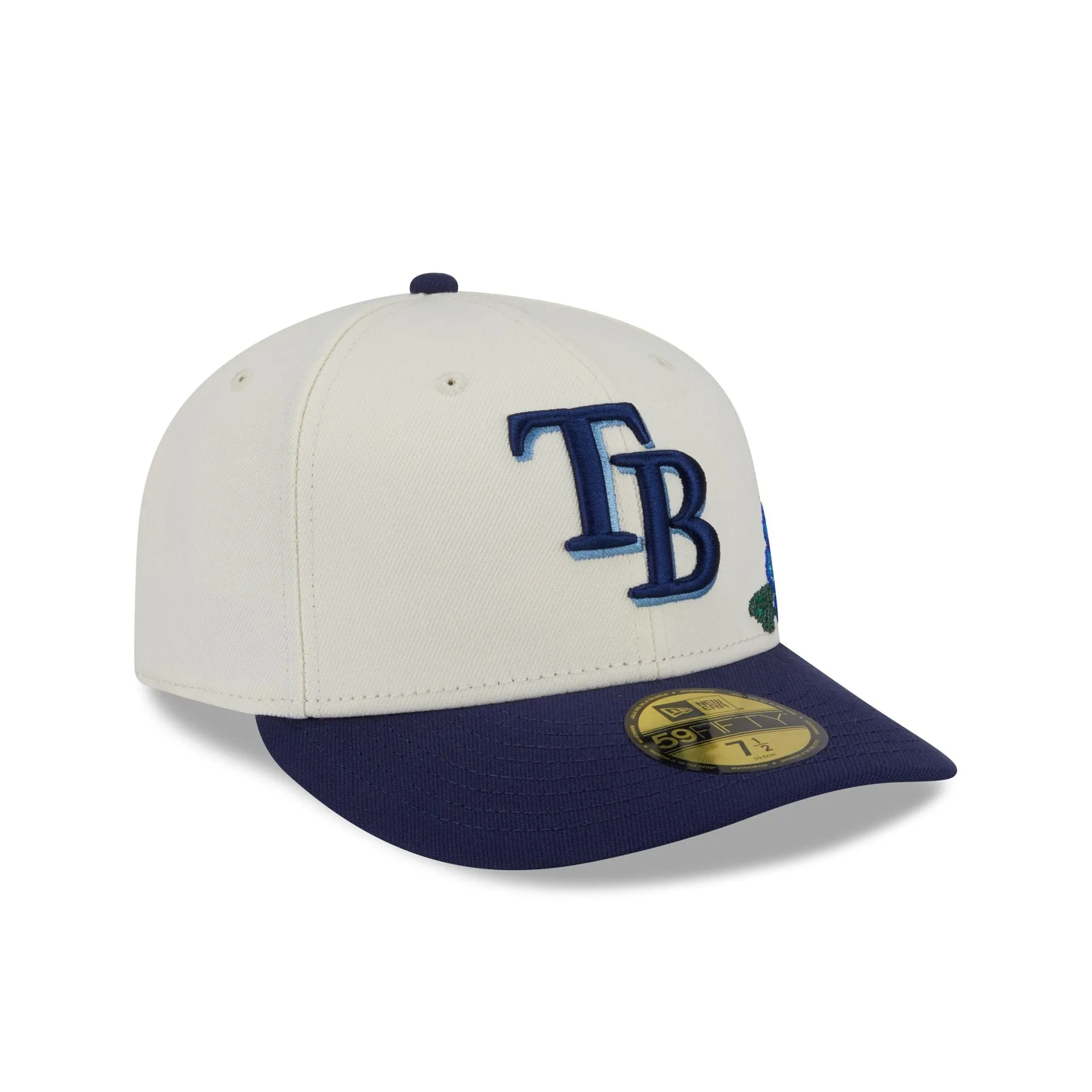 Tampa Bay Rays Tonal Florals White 59FIFTY Fitted Hat sold by New Era product image thumbnail 3