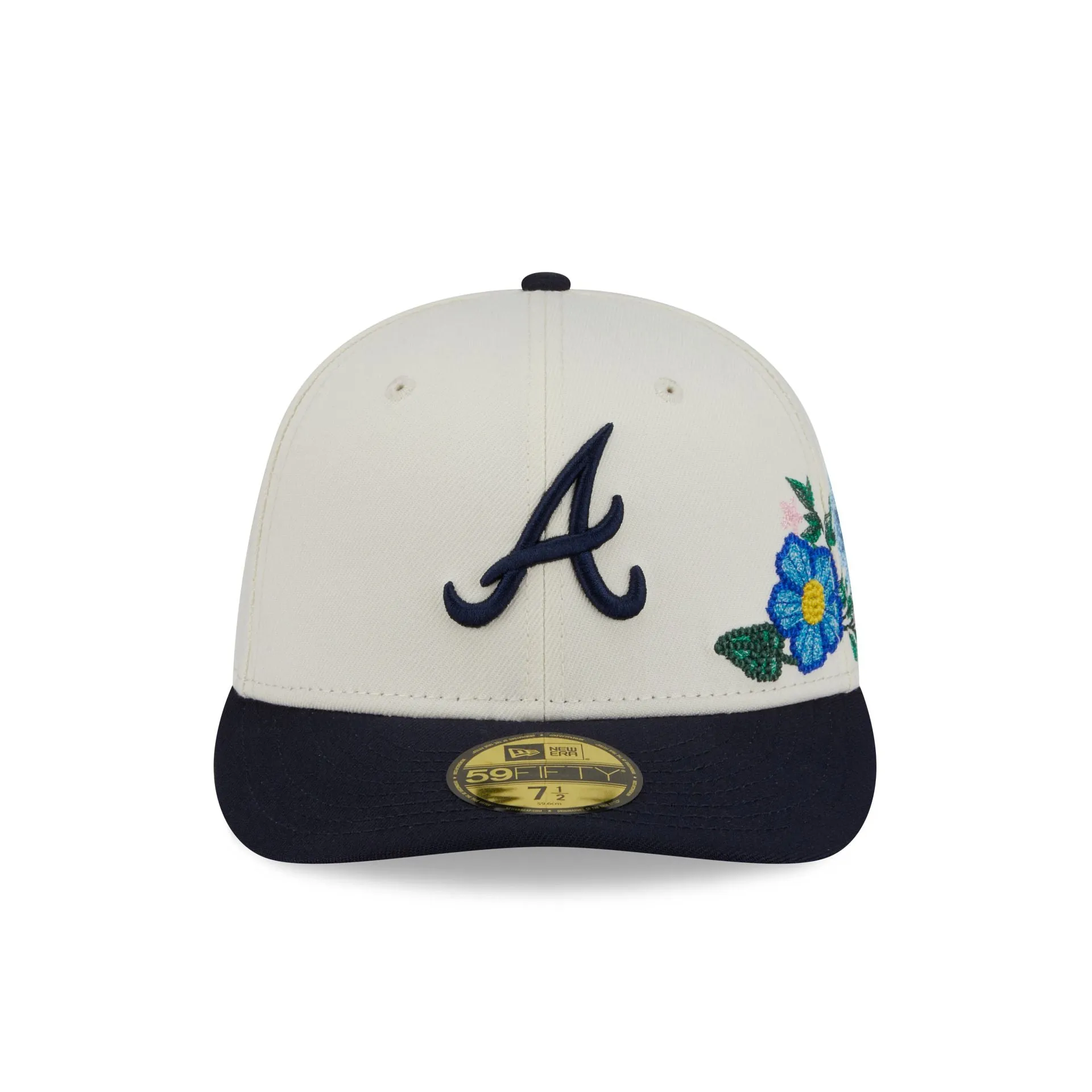Atlanta Braves Tonal Florals White 59FIFTY Fitted Hat sold by New Era product image thumbnail 2