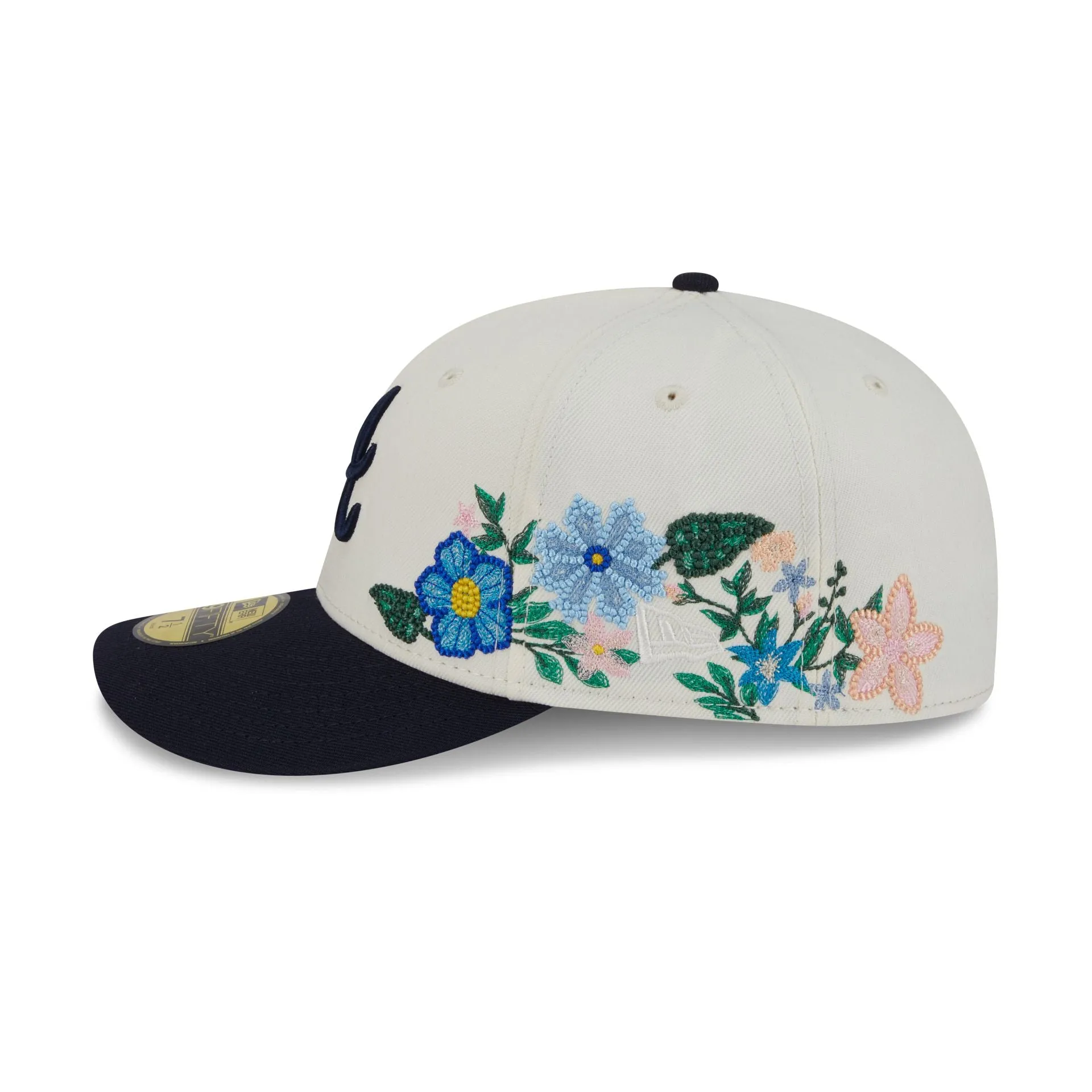 Atlanta Braves Tonal Florals White 59FIFTY Fitted Hat sold by New Era product image thumbnail 4