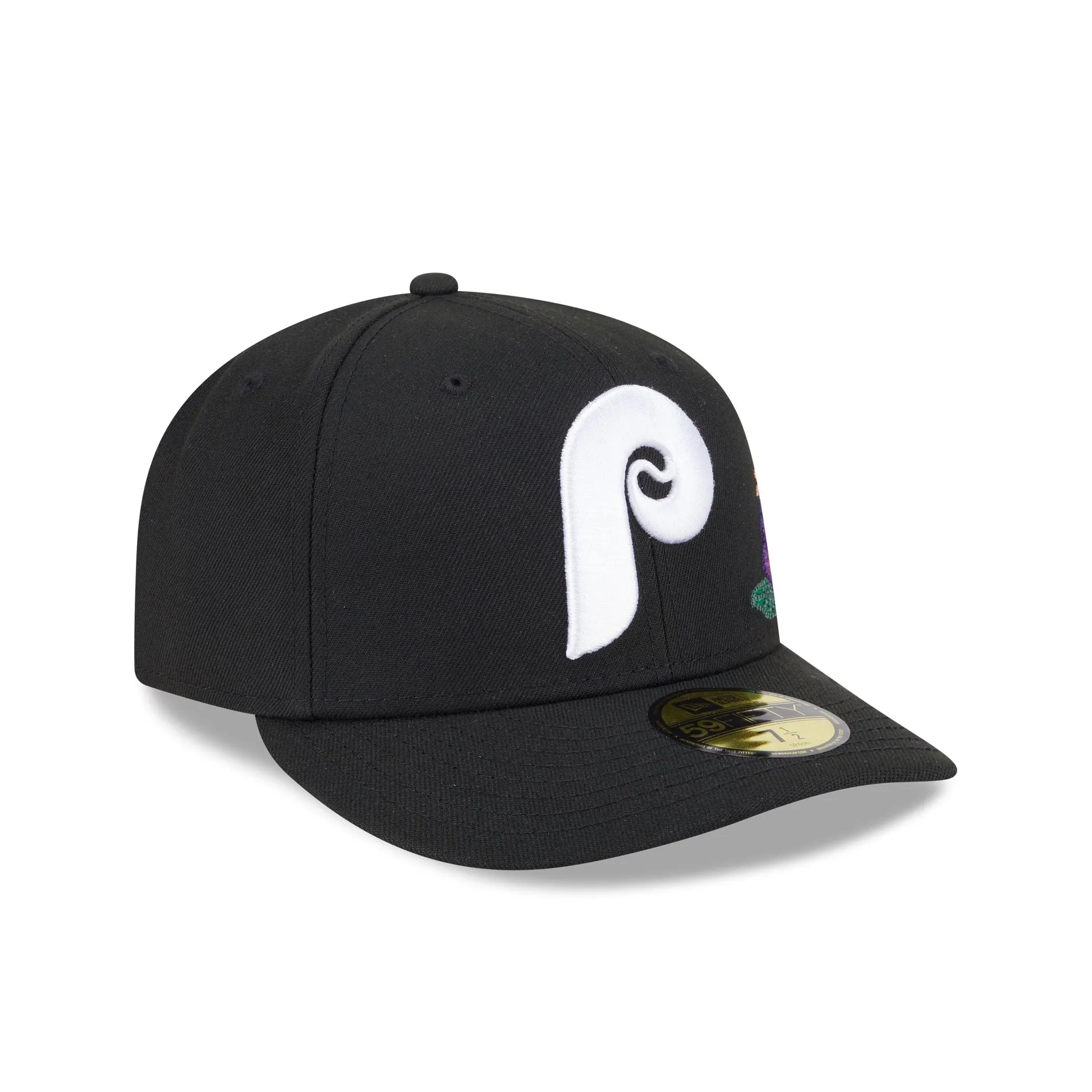 Philadelphia Phillies Tonal Florals Black 59FIFTY Fitted Hat sold by New Era product image thumbnail 3