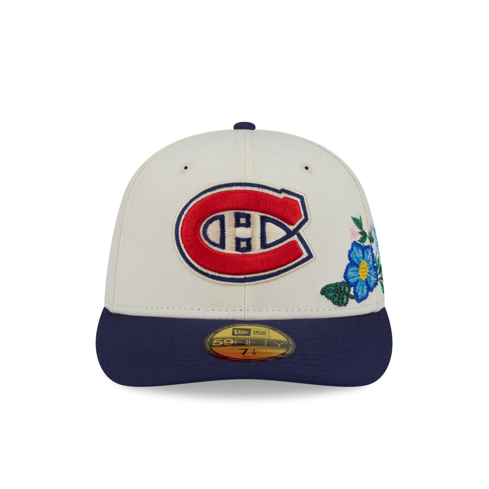 Montreal Canadiens Tonal Florals White 59FIFTY Fitted Hat sold by New Era product image thumbnail 2