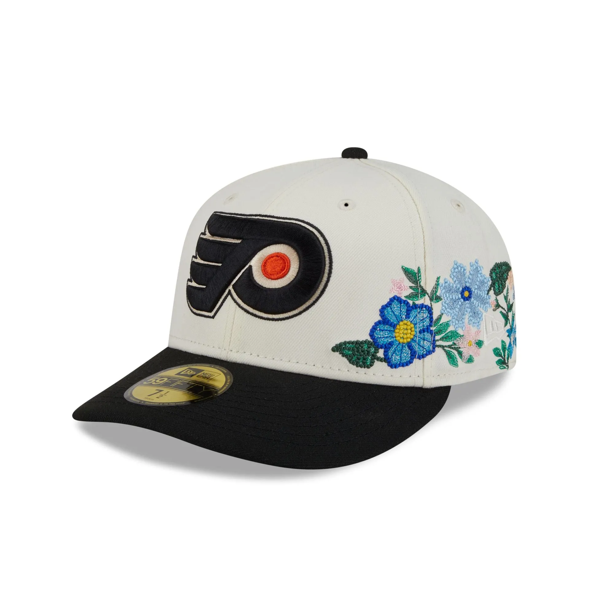 Philadelphia Flyers Tonal Florals White 59FIFTY Fitted Hat sold by New Era