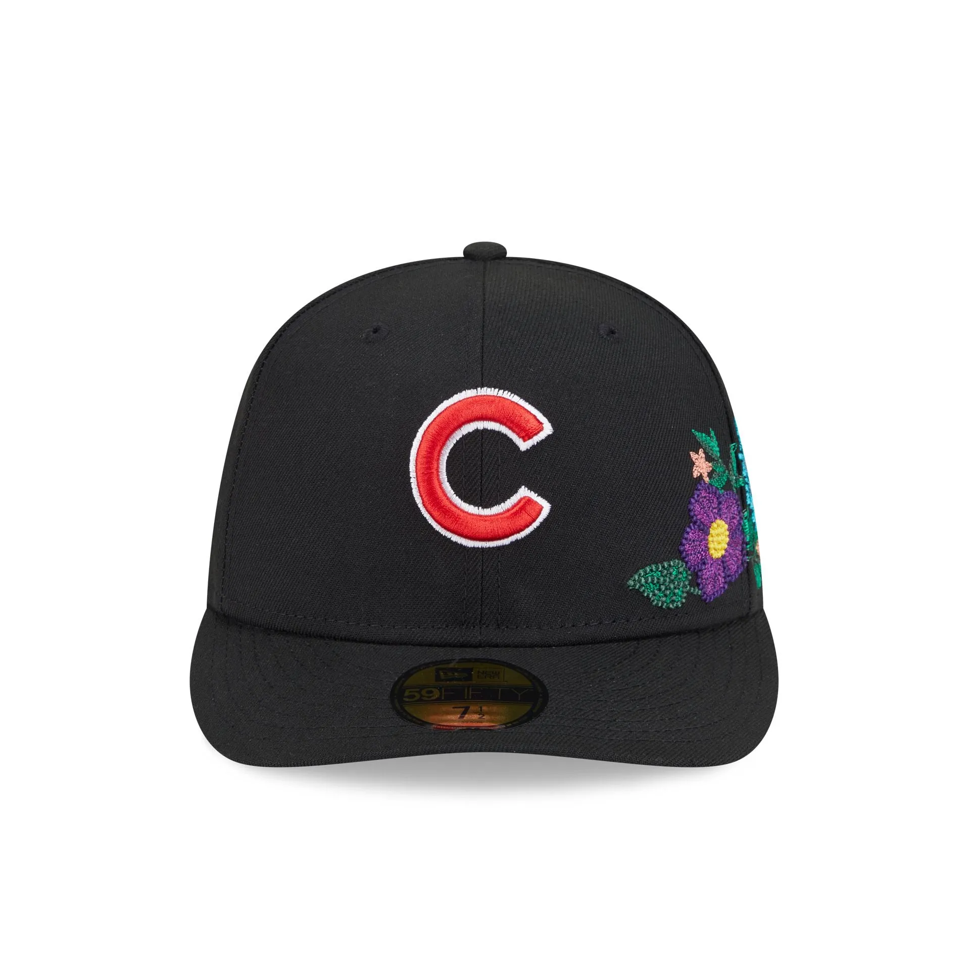 Chicago Cubs Tonal Florals Black 59FIFTY Fitted Hat sold by New Era product image thumbnail 2