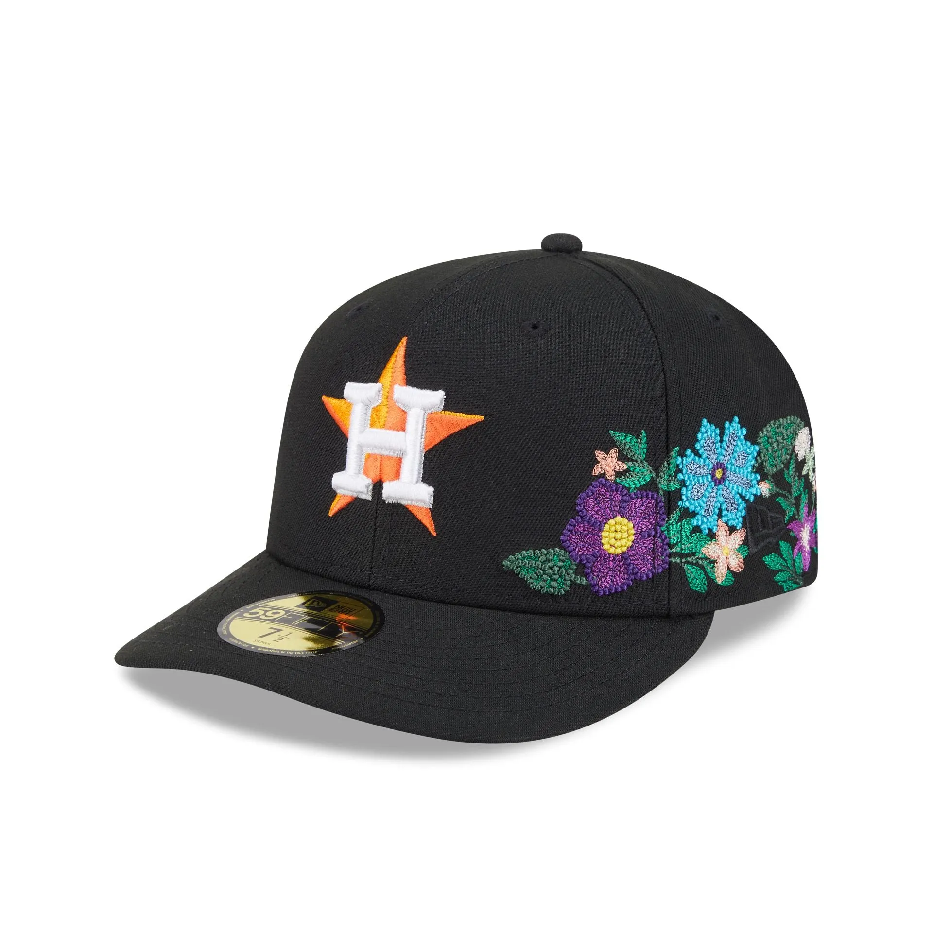 Houston Astros Tonal Florals Black 59FIFTY Fitted Hat sold by New Era