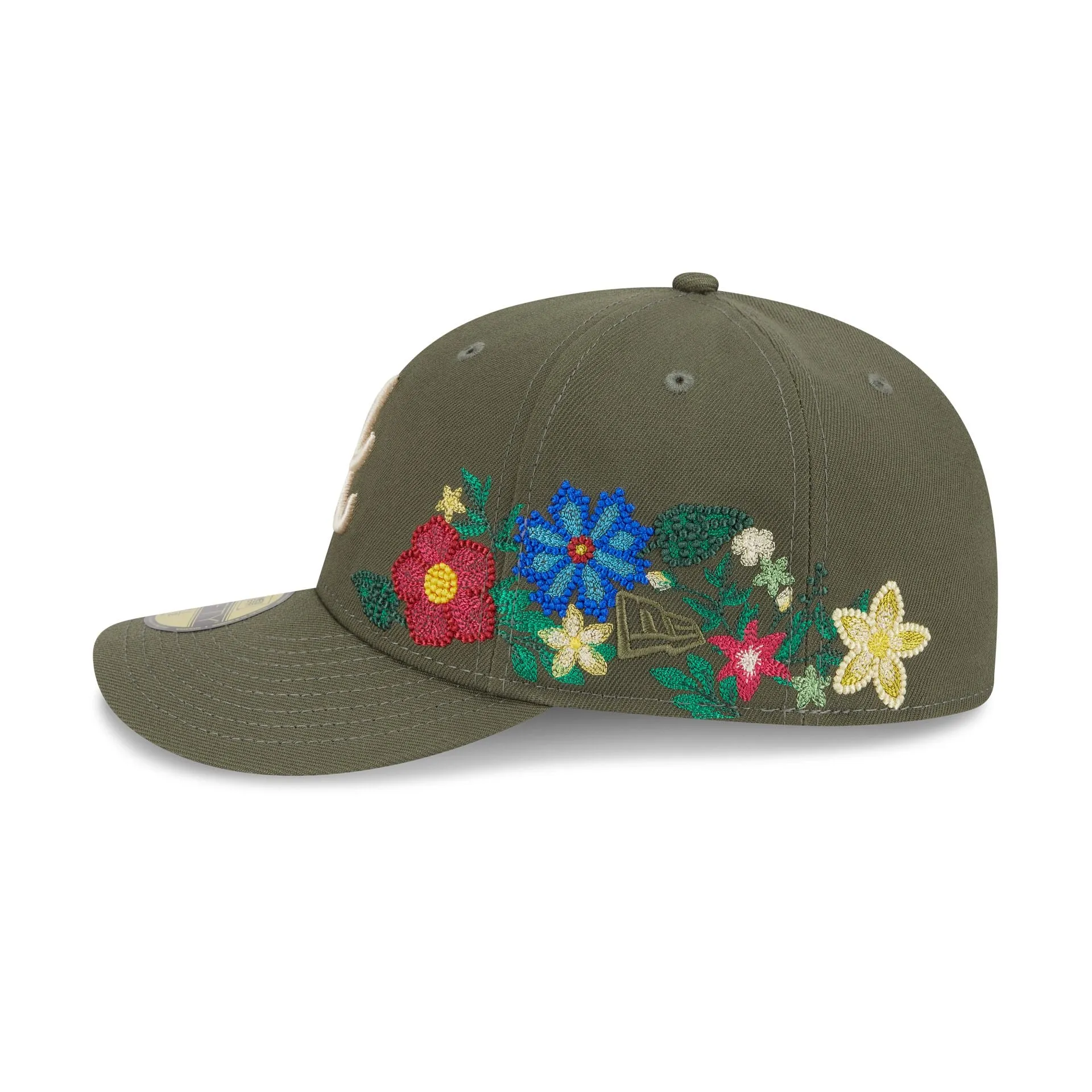 Atlanta Braves Tonal Florals Olive 59FIFTY Fitted Hat sold by New Era product image thumbnail 4