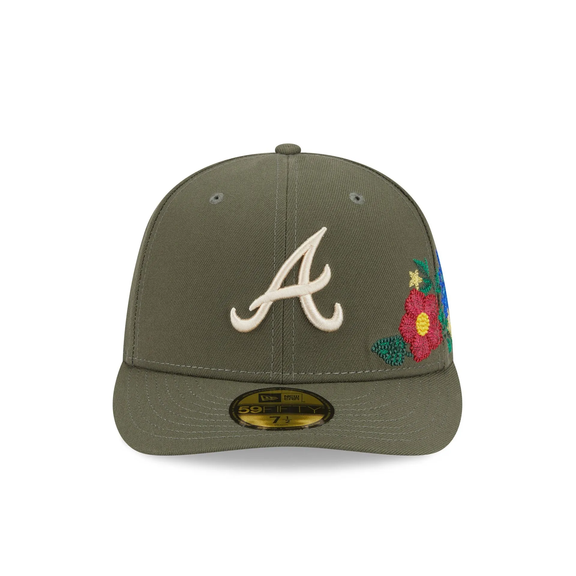 Atlanta Braves Tonal Florals Olive 59FIFTY Fitted Hat sold by New Era product image thumbnail 2