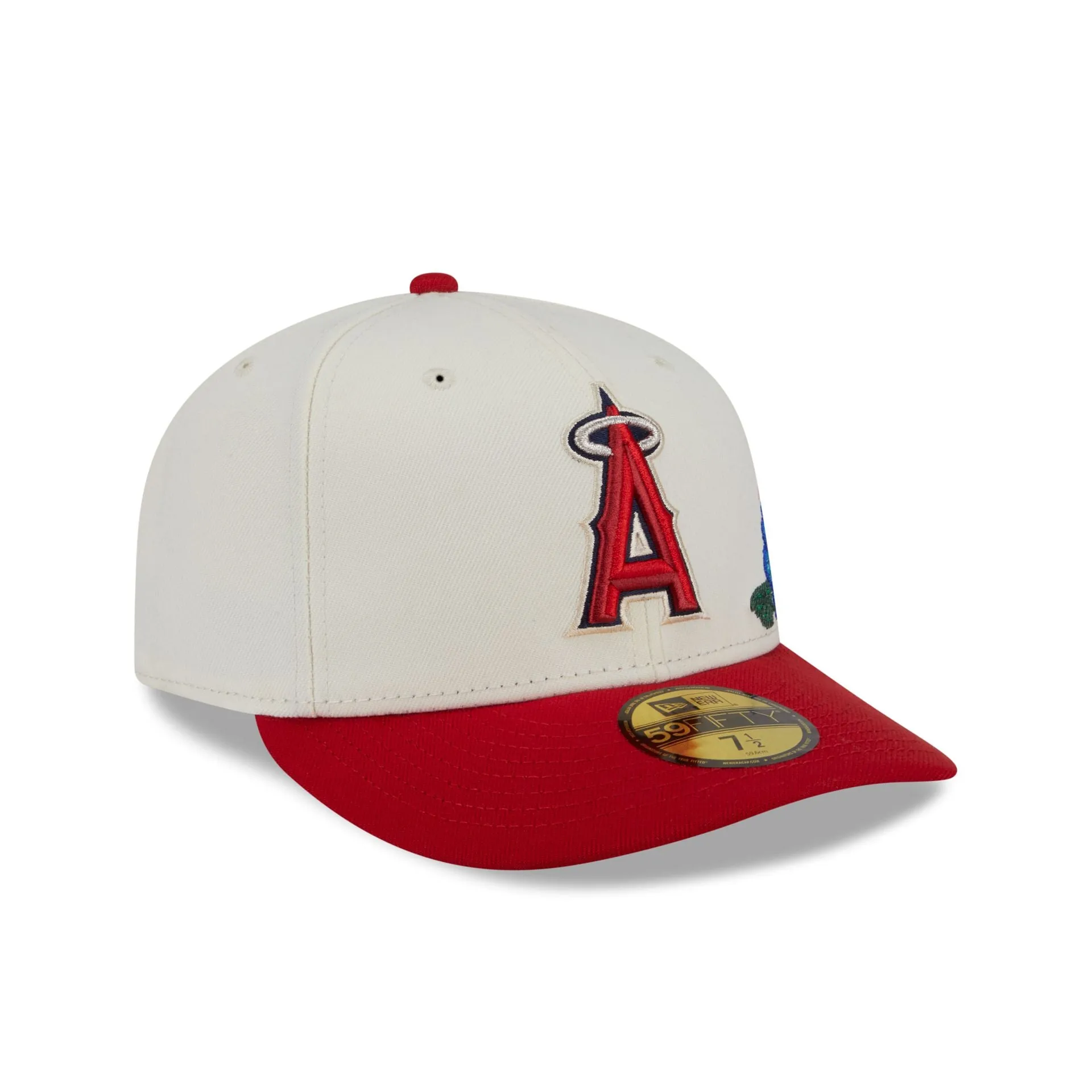Los Angeles Angels Tonal Florals White 59FIFTY Fitted Hat sold by New Era product image thumbnail 3