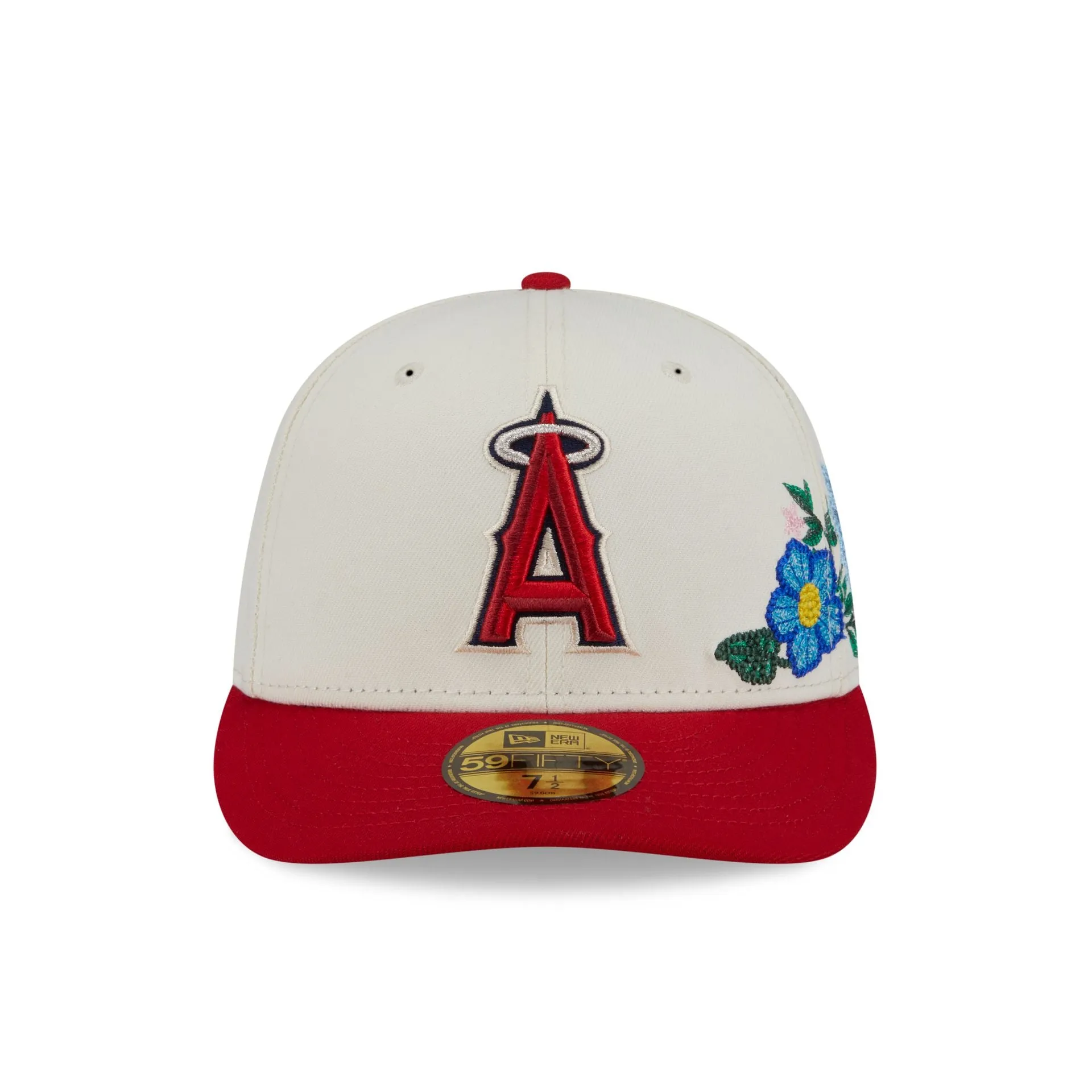 Los Angeles Angels Tonal Florals White 59FIFTY Fitted Hat sold by New Era product image thumbnail 2