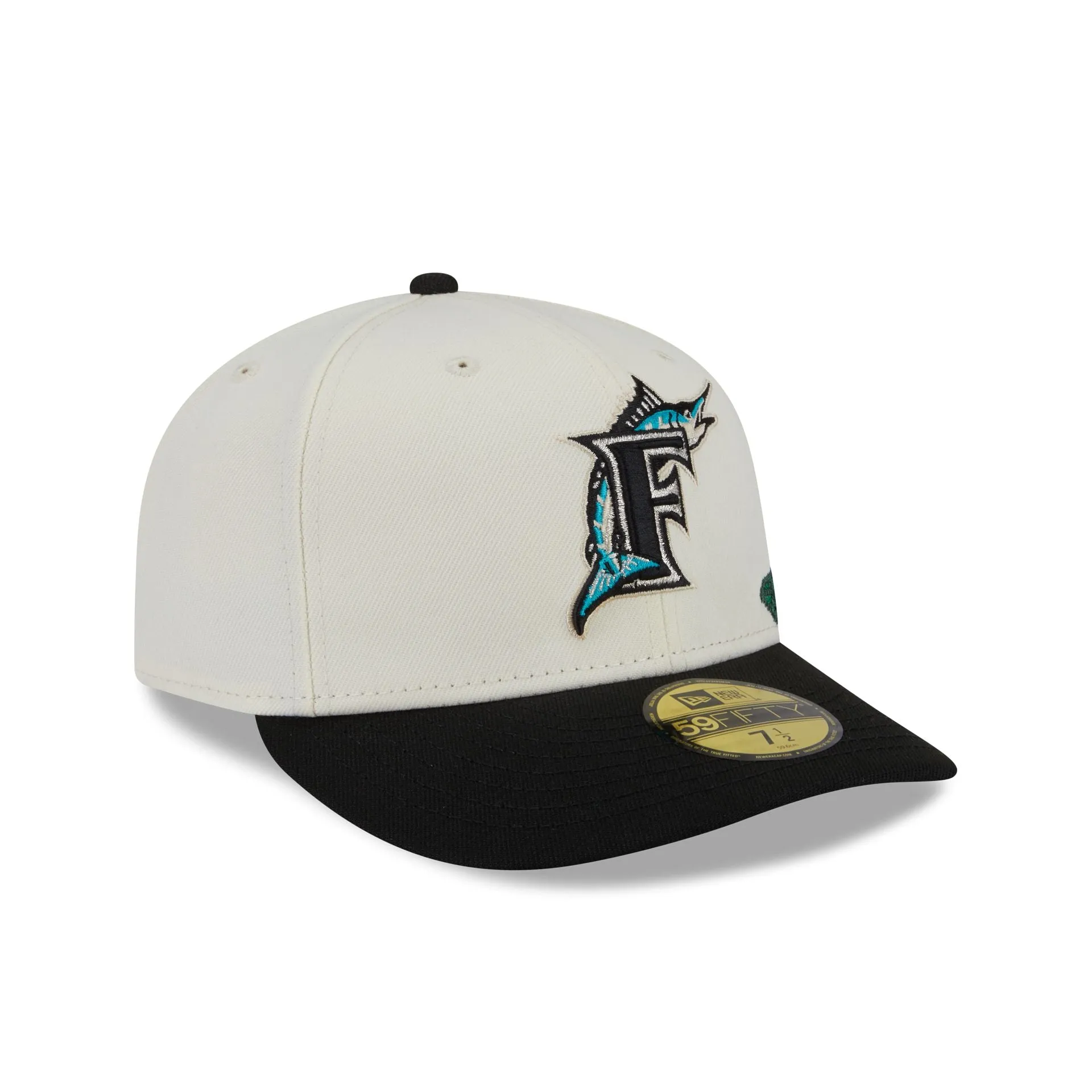Miami Marlins Cooperstown Tonal Florals White 59FIFTY Fitted Hat sold by New Era product image thumbnail 2