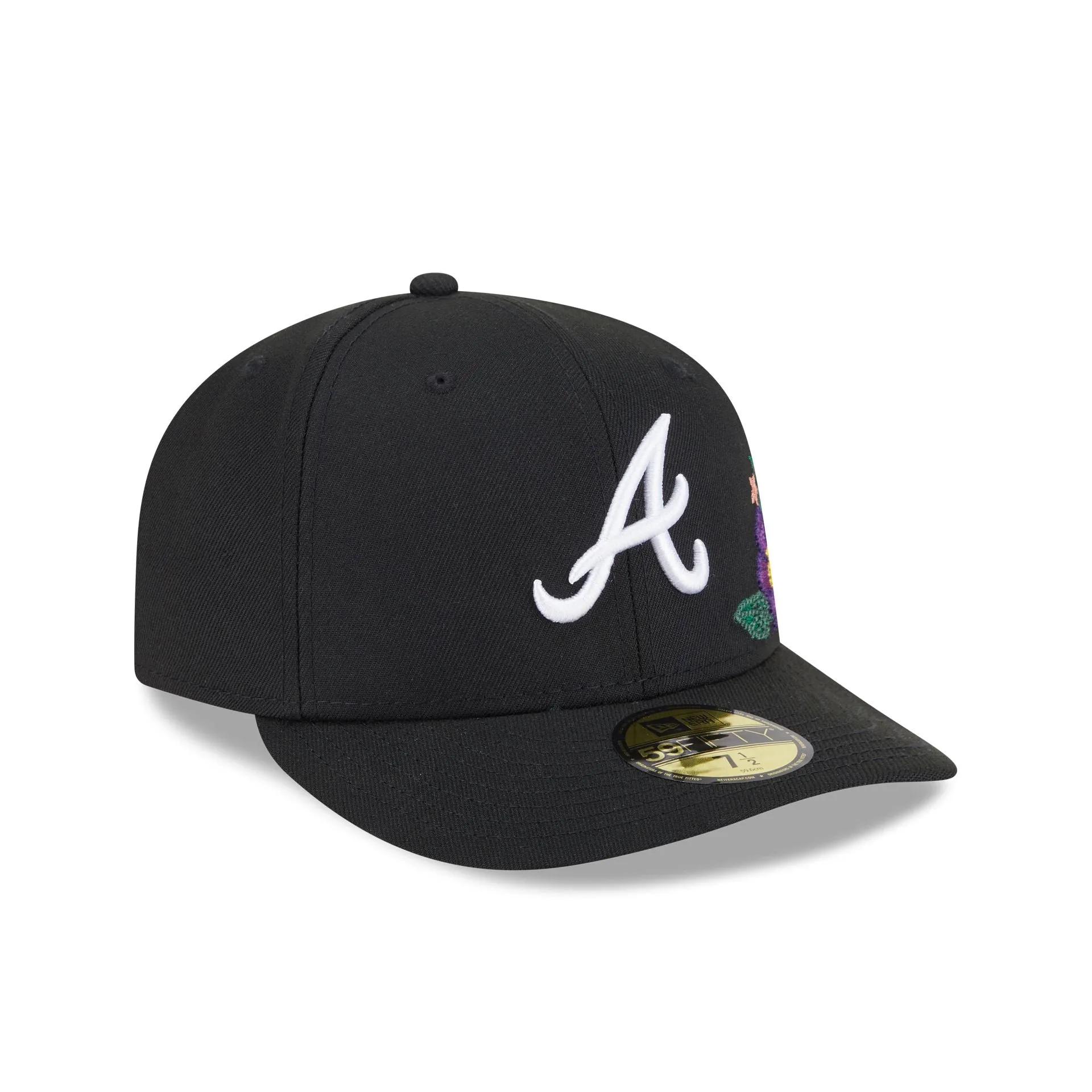 Atlanta Braves Tonal Florals Black 59FIFTY Fitted Hat sold by New Era product image thumbnail 3