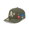 Athletics Tonal Florals Olive 59FIFTY Fitted Hat sold by New Era