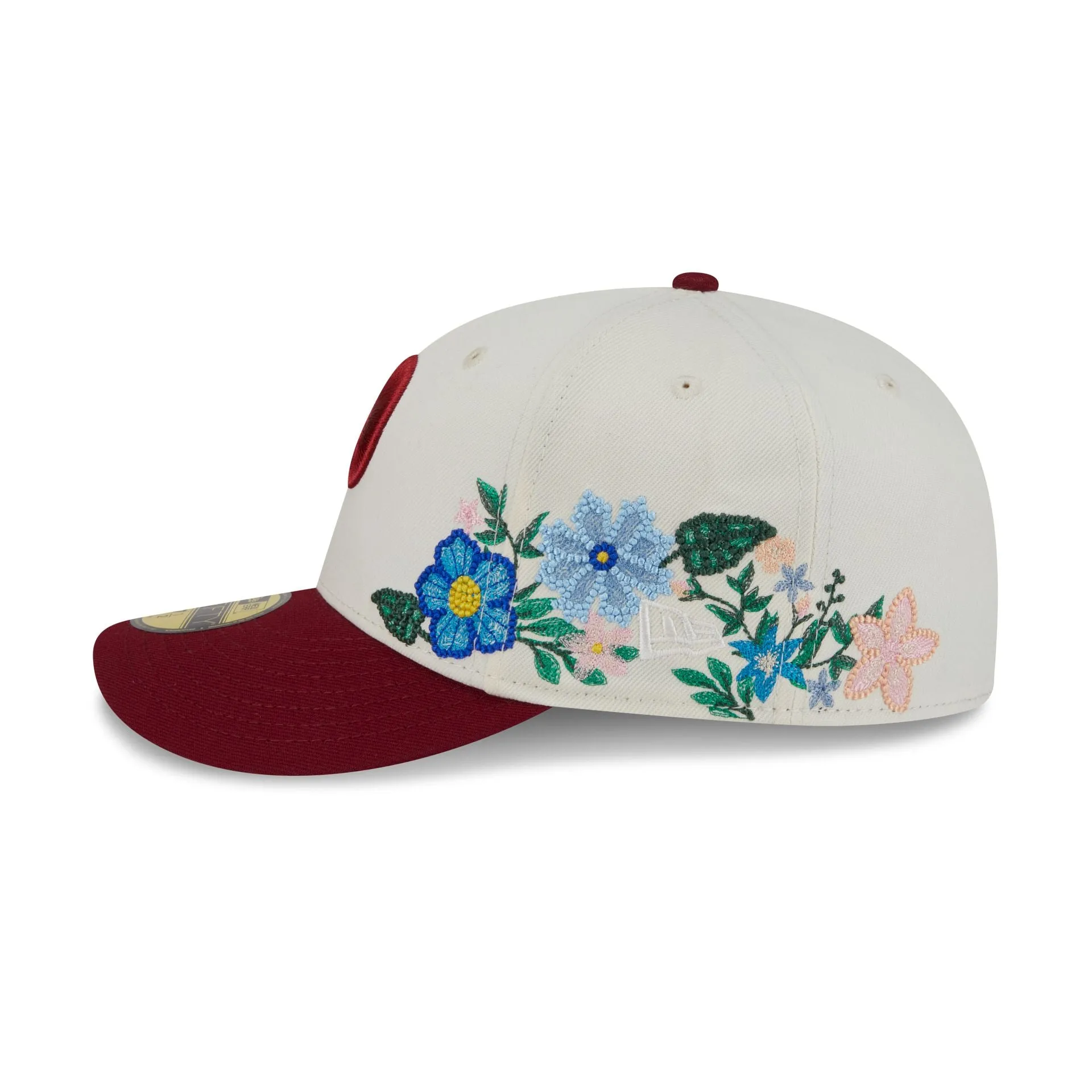 Philadelphia Phillies Tonal Florals White 59FIFTY Fitted Hat sold by New Era product image thumbnail 4