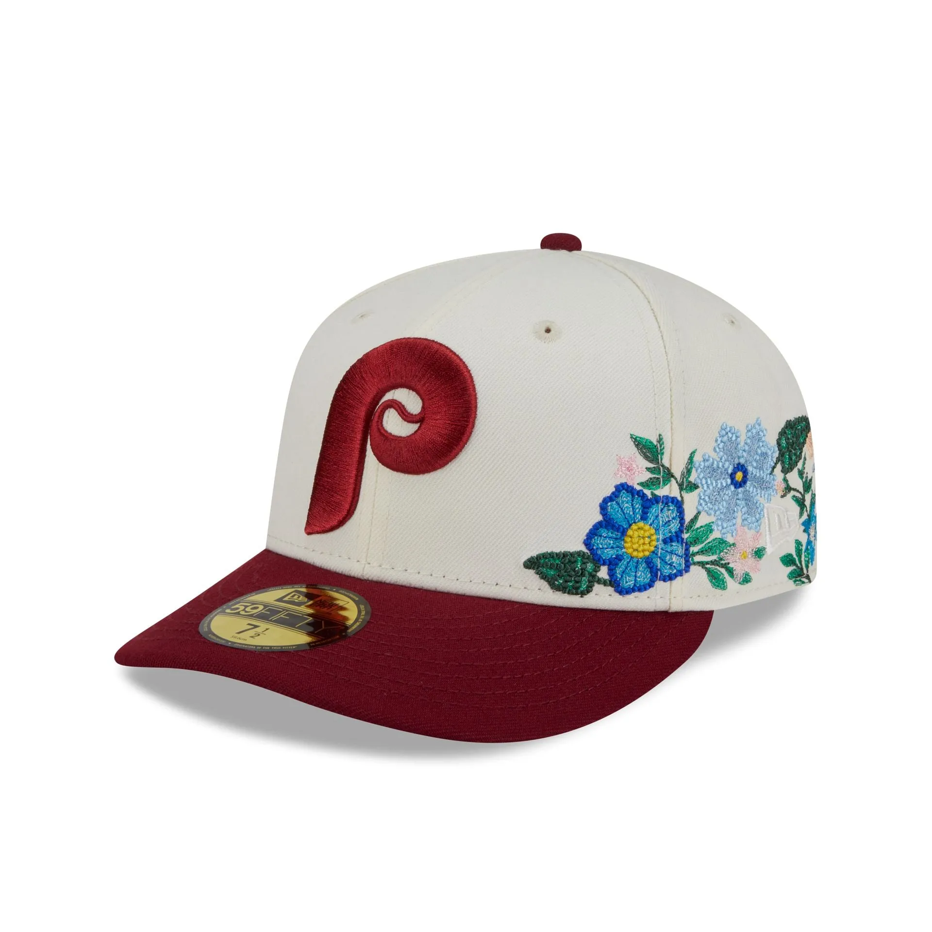 Philadelphia Phillies Tonal Florals White 59FIFTY Fitted Hat sold by New Era
