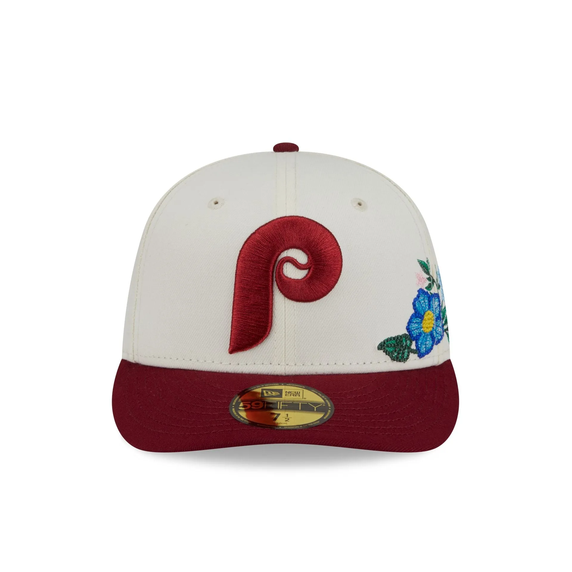 Philadelphia Phillies Tonal Florals White 59FIFTY Fitted Hat sold by New Era product image thumbnail 2