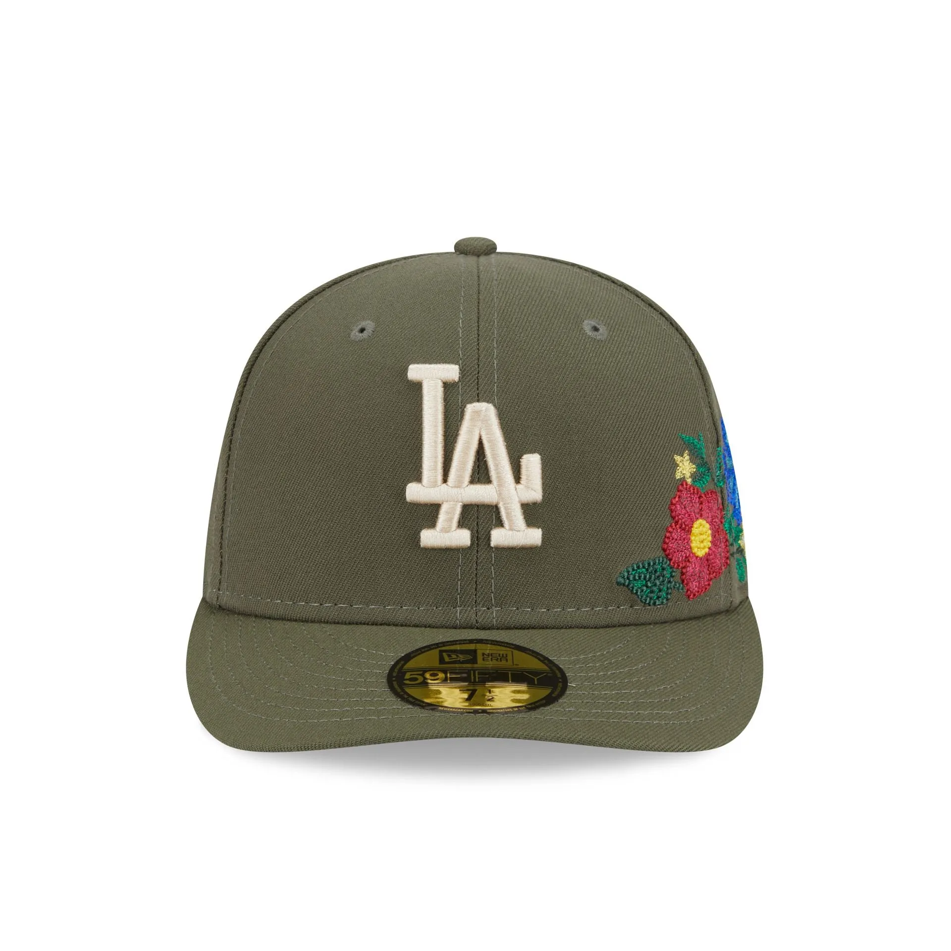 Los Angeles Dodgers Tonal Florals Olive 59FIFTY Fitted Hat sold by New Era product image thumbnail 2
