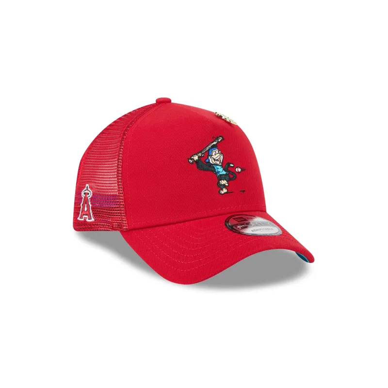Big League Chew x Los Angeles Angels 9FORTY A-Frame Trucker Hat sold by New Era