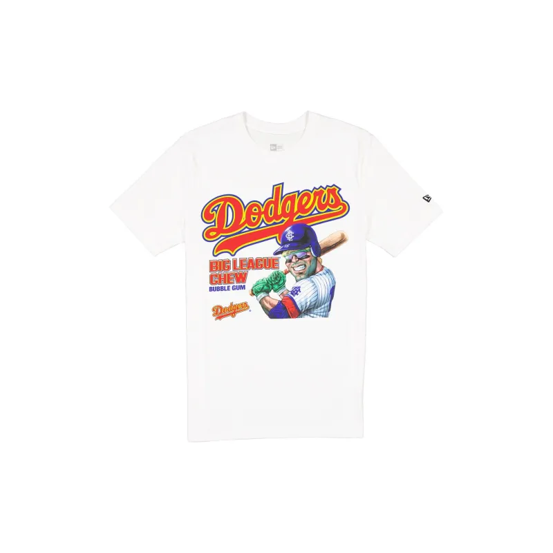 Big League Chew x Los Angeles Dodgers White T-Shirt sold by New Era