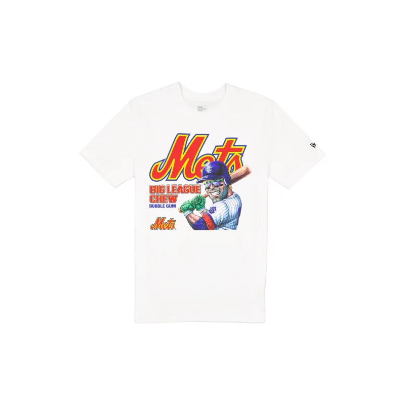 Big League Chew x New York Mets White T-Shirt sold by New Era