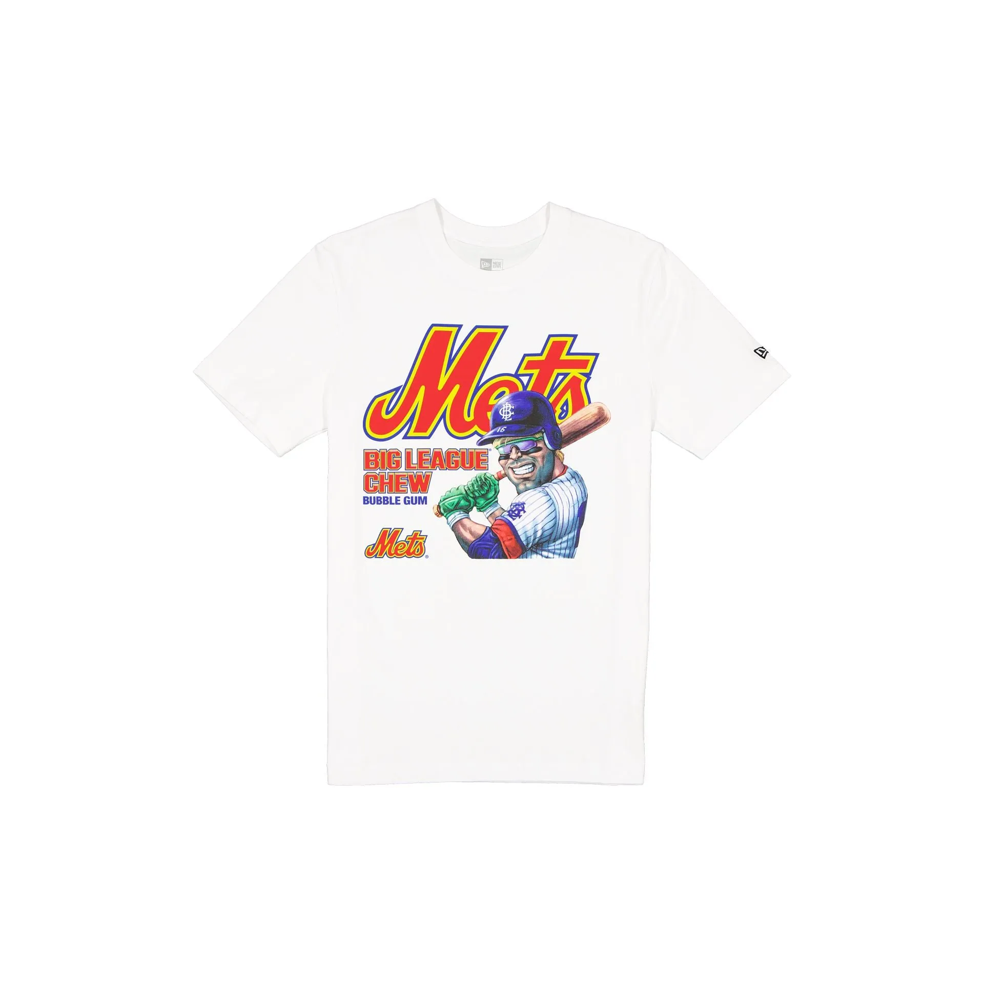 Big League Chew x New York Mets White T-Shirt sold by New Era