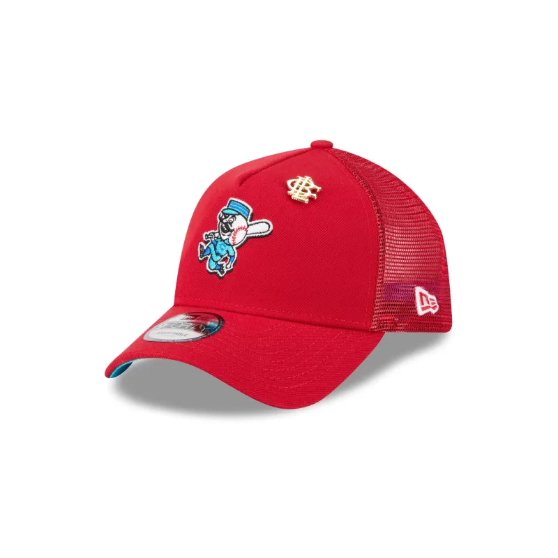 Big League Chew x Cincinnati Reds 9FORTY A-Frame Trucker Hat sold by New Era