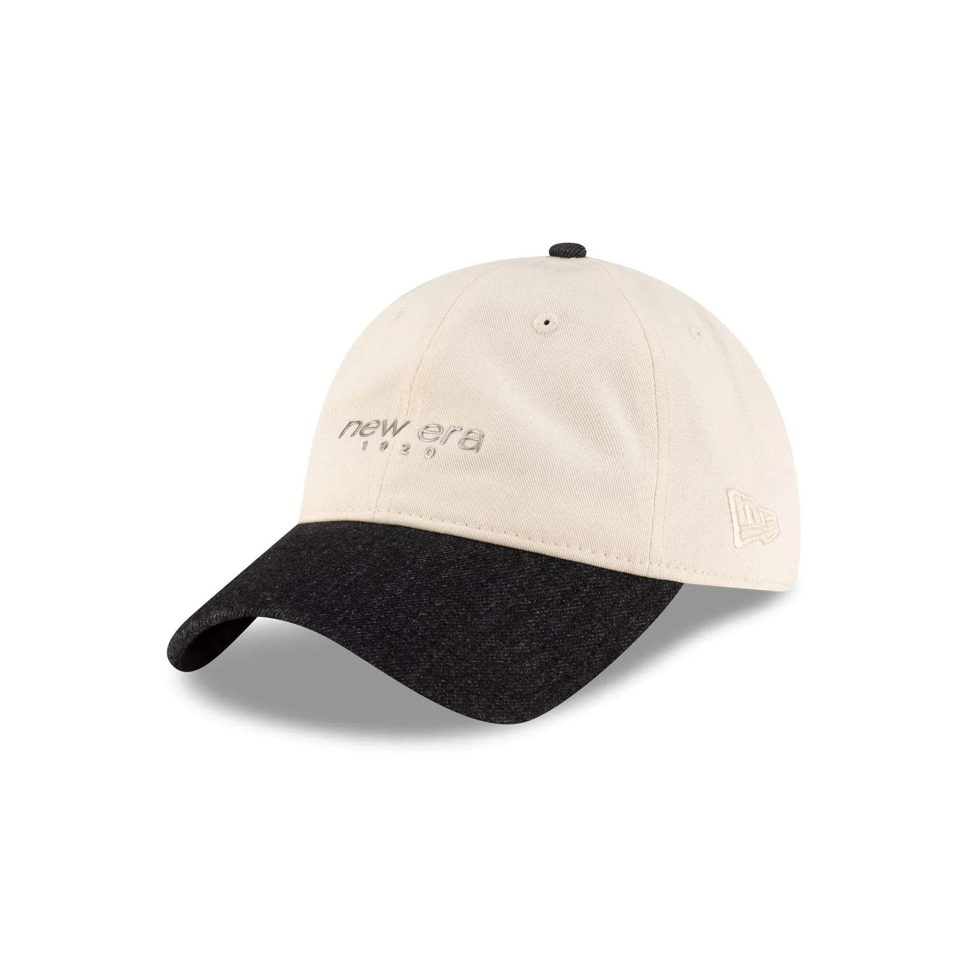 New Era Cap Two-Tone Black Denim 9TWENTY Adjustable Hat sold by New Era