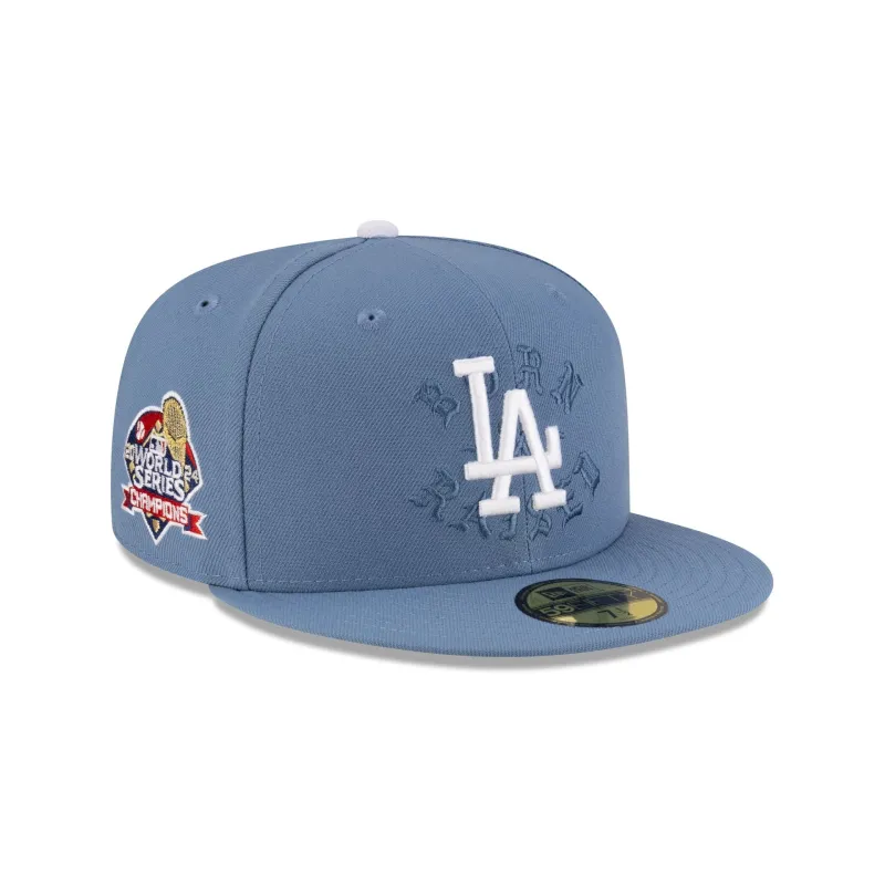 Born x Raised x Los Angeles Dodgers World Series Champions Slate 59FIFTY Fitted Hat sold by New Era
