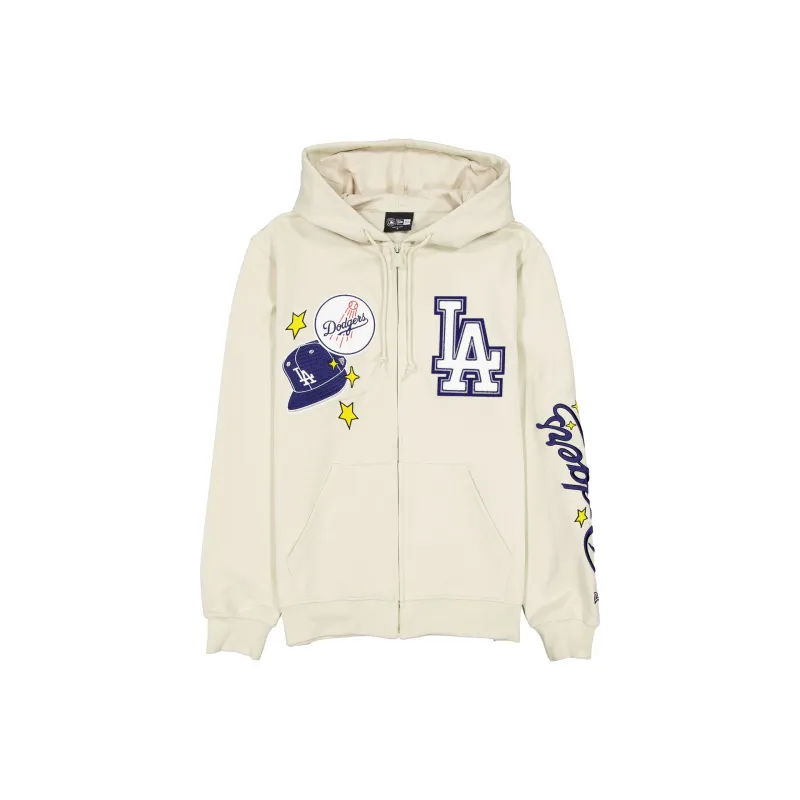 Los Angeles Dodgers Stone Logo Select Full-Zip Hoodie sold by New Era