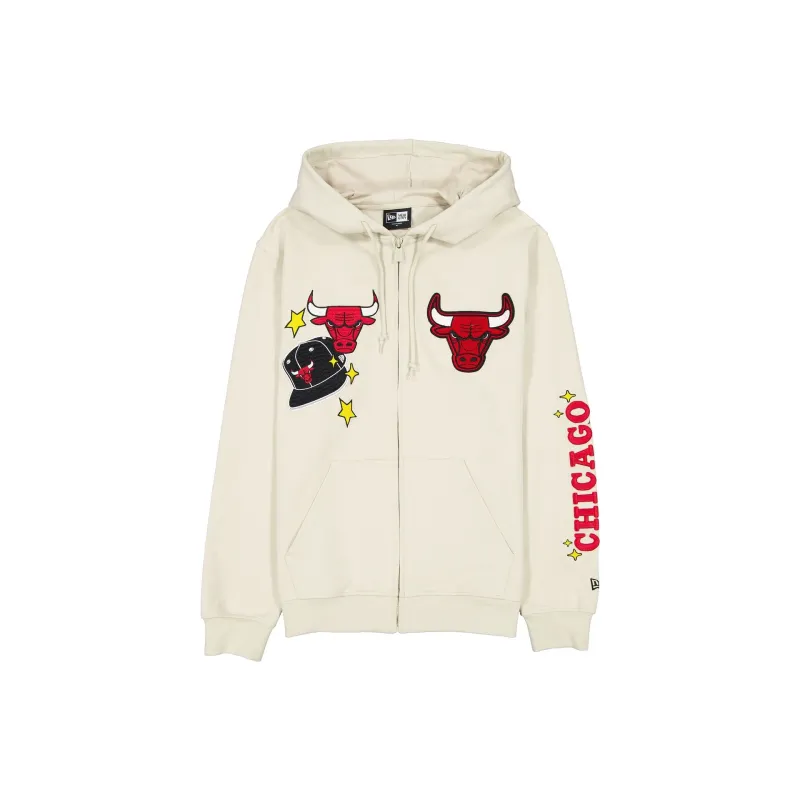 Chicago Bulls Stone Logo Select Full-Zip Hoodie sold by New Era