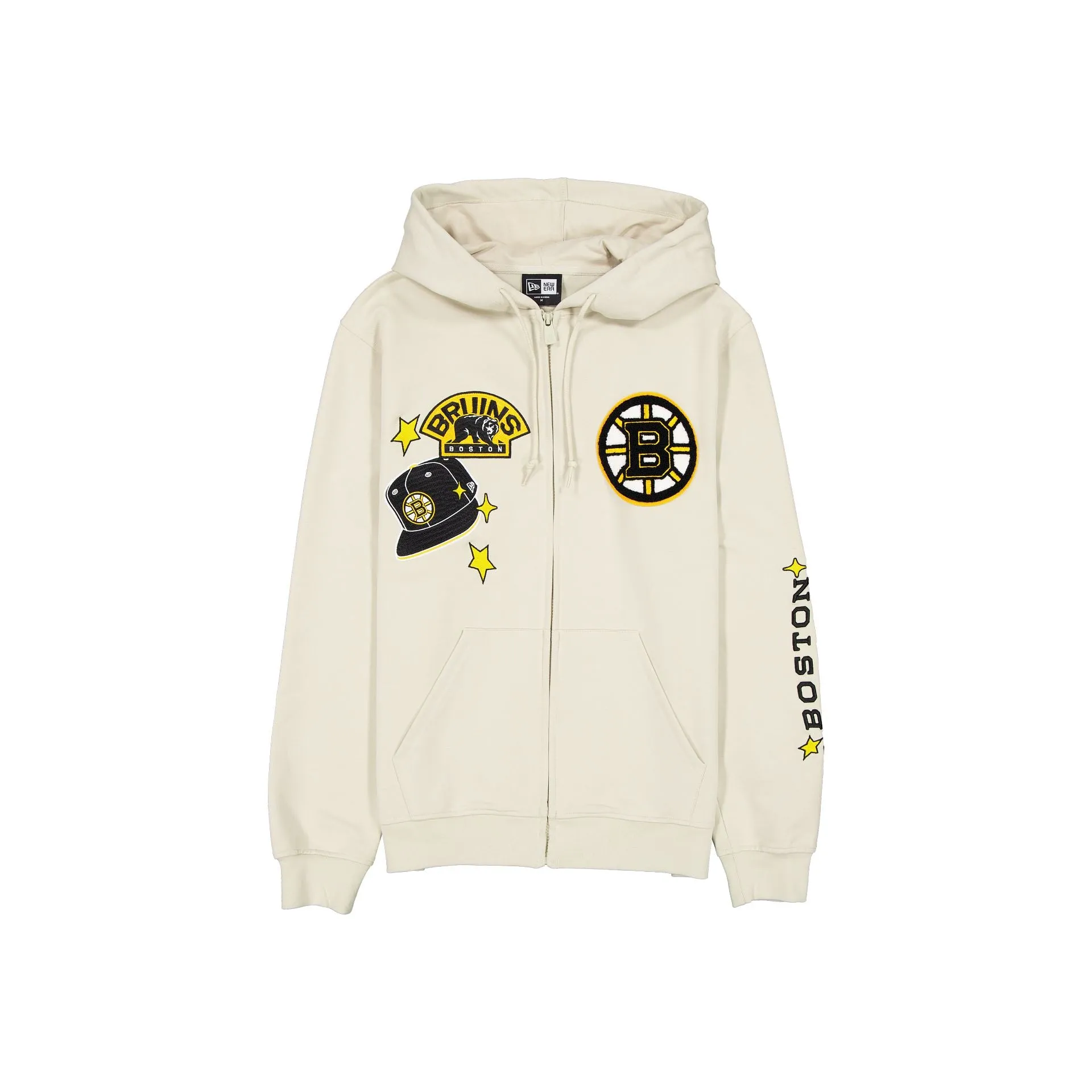 Boston Bruins Stone Logo Select Full-Zip Hoodie sold by New Era