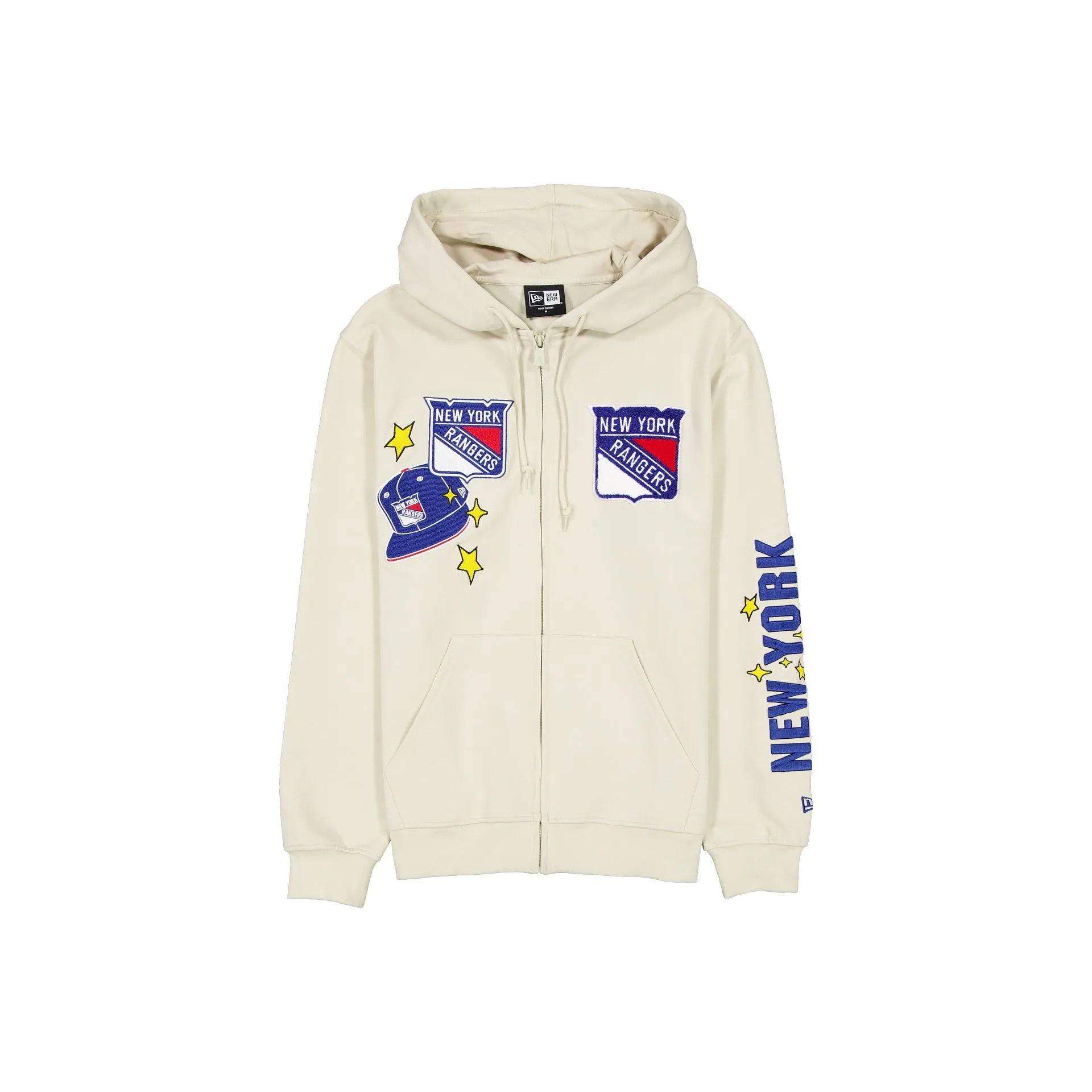 New York Rangers Stone Logo Select Full-Zip Hoodie sold by New Era