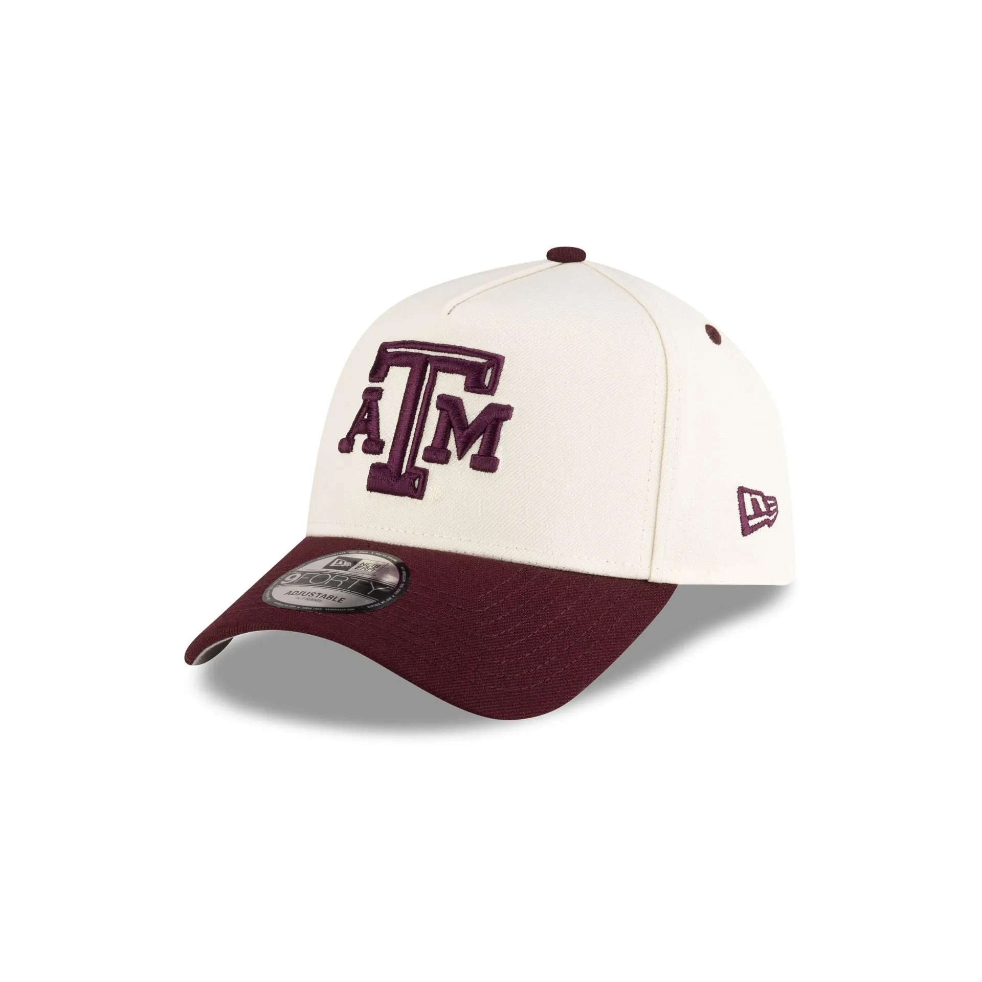 New Era x adidas Texas A&M Aggies Chrome White 9FORTY A-Frame Snapback Hat sold by New Era