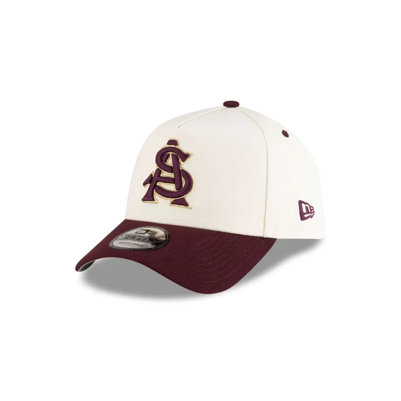 New Era x adidas Arizona State Sun Devils Chrome White 9FORTY A-Frame Snapback Hat sold by New Era