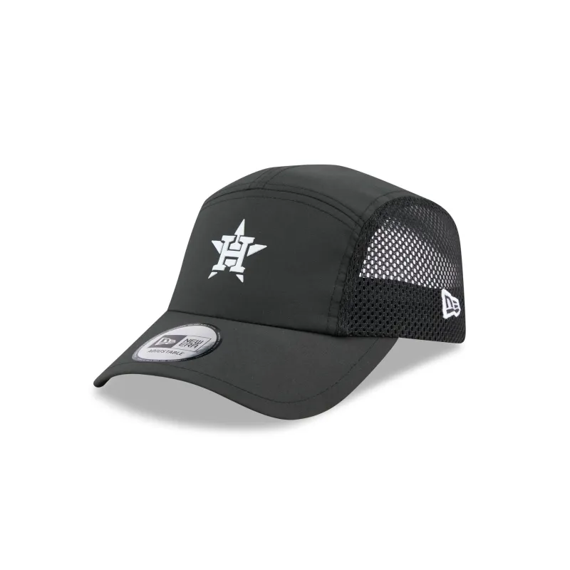 Houston Astros Black Poly Runner Adjustable Hat sold by New Era