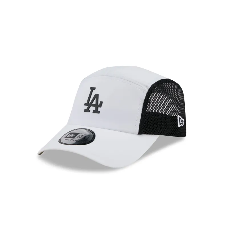 Los Angeles Dodgers White Poly Runner Adjustable Hat sold by New Era
