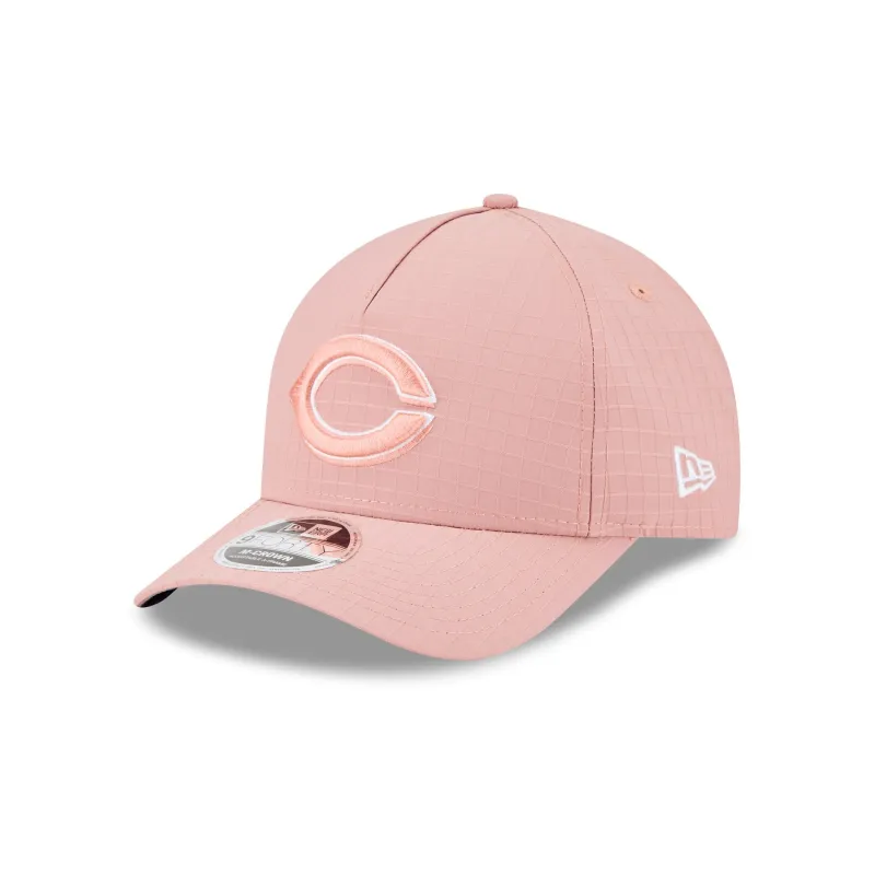 Cincinnati Reds Pink Ripstop 9FORTY M-Crown A-Frame Snapback Hat sold by New Era