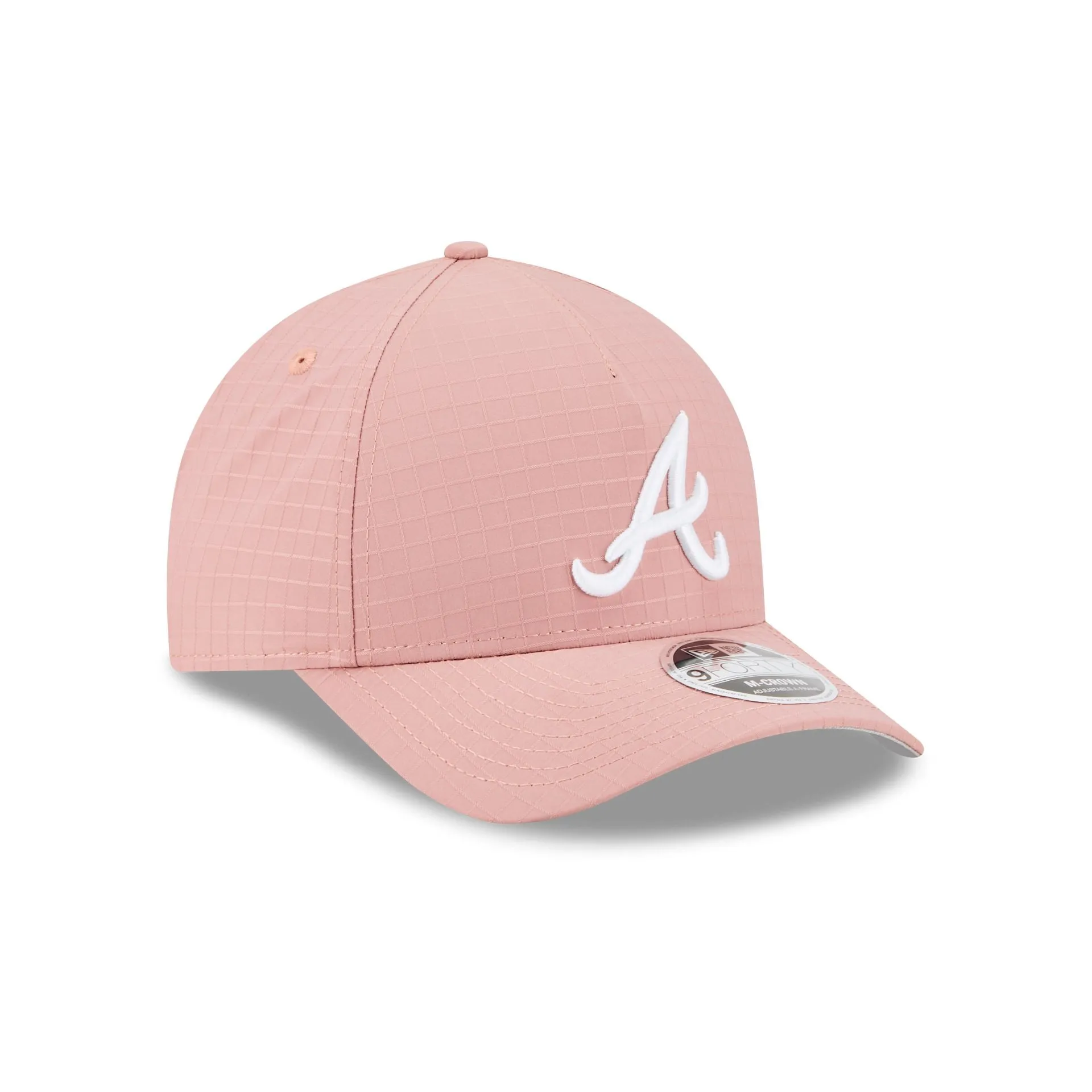 Atlanta Braves Pink Ripstop 9FORTY M-Crown A-Frame Snapback Hat sold by New Era product image thumbnail 3